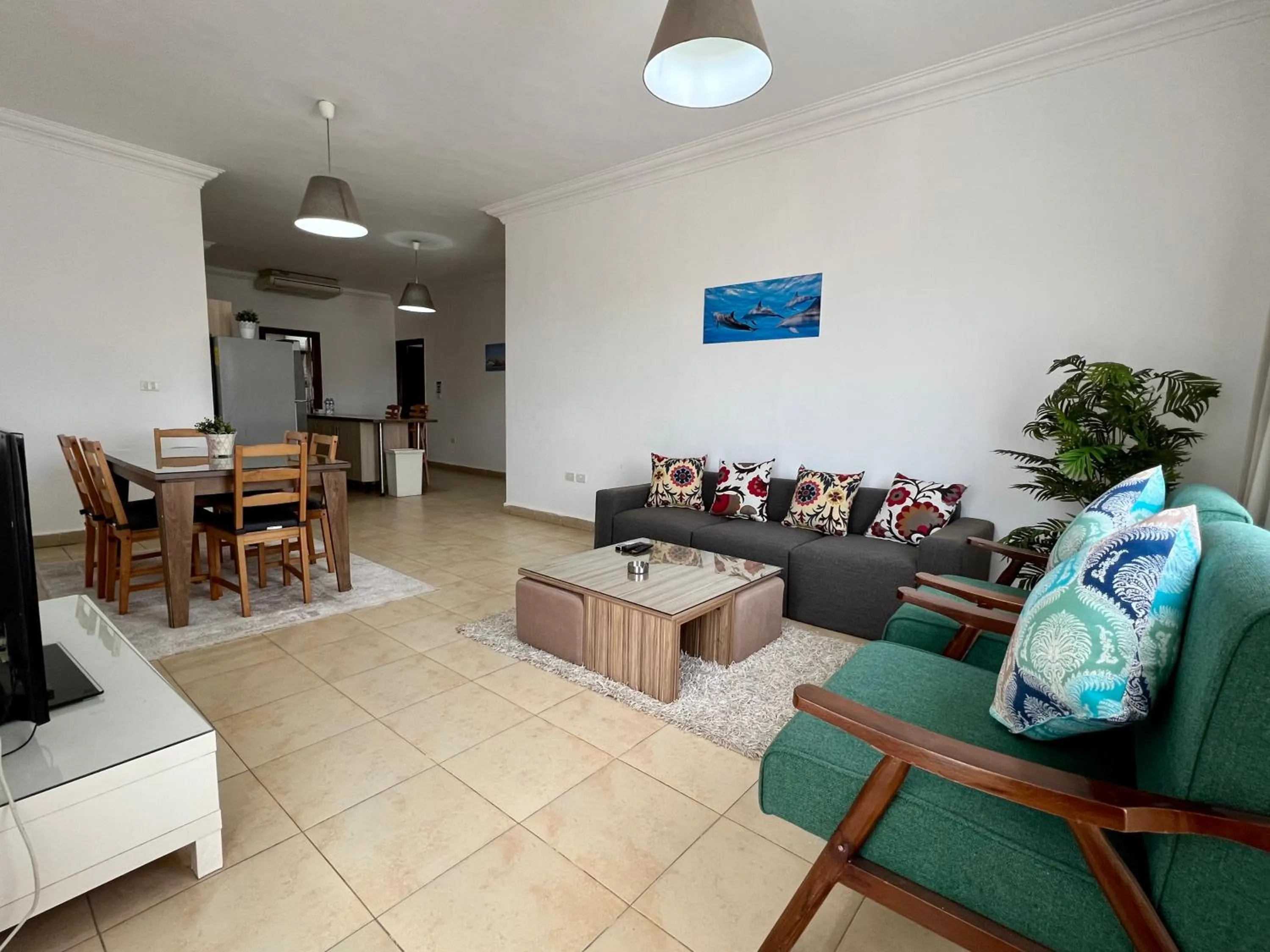 Living room in Lilly Apartments