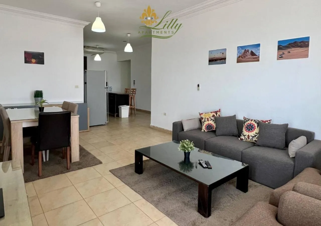 Seating area in Lilly Apartments