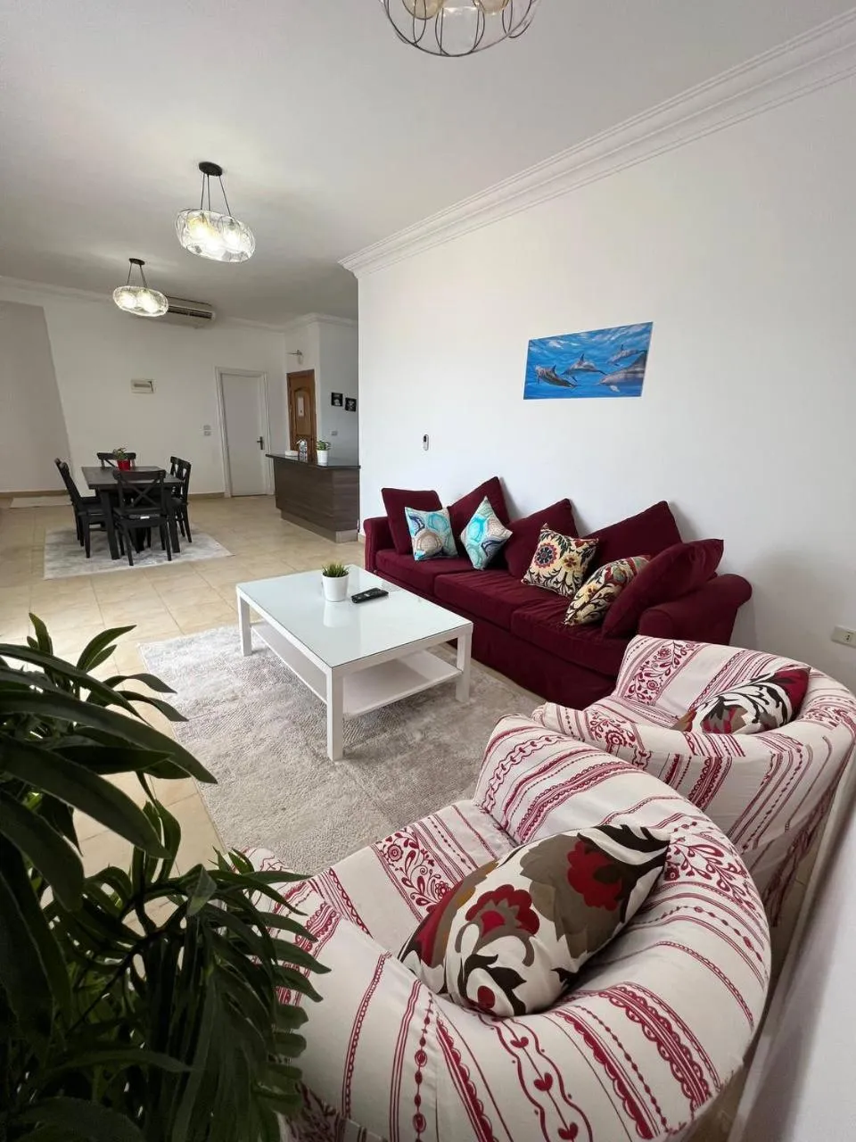 Living room in Lilly Apartments