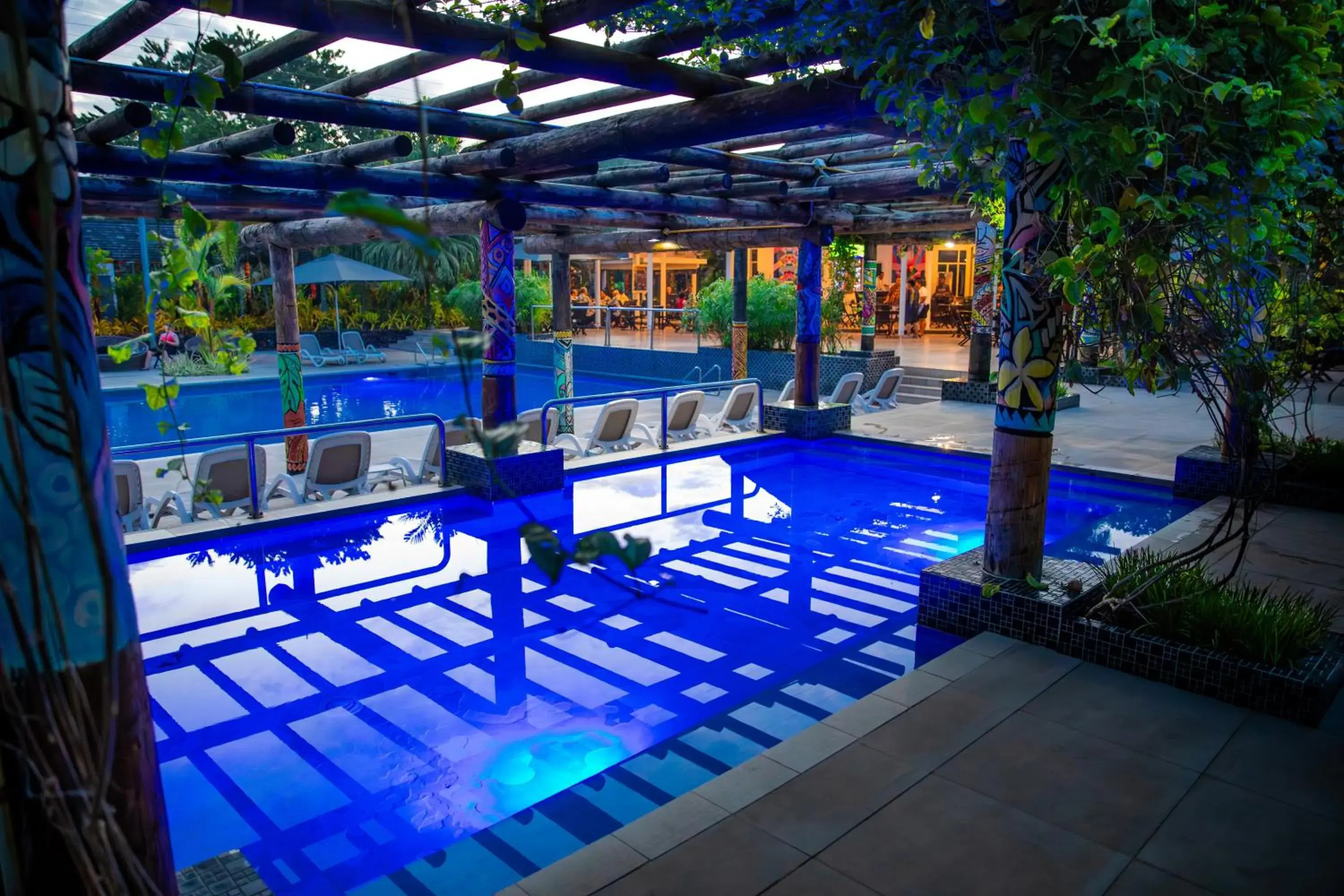 Swimming pool in Tanoa Tusitala Hotel Swimming pool in Tanoa Tusitala Hotel