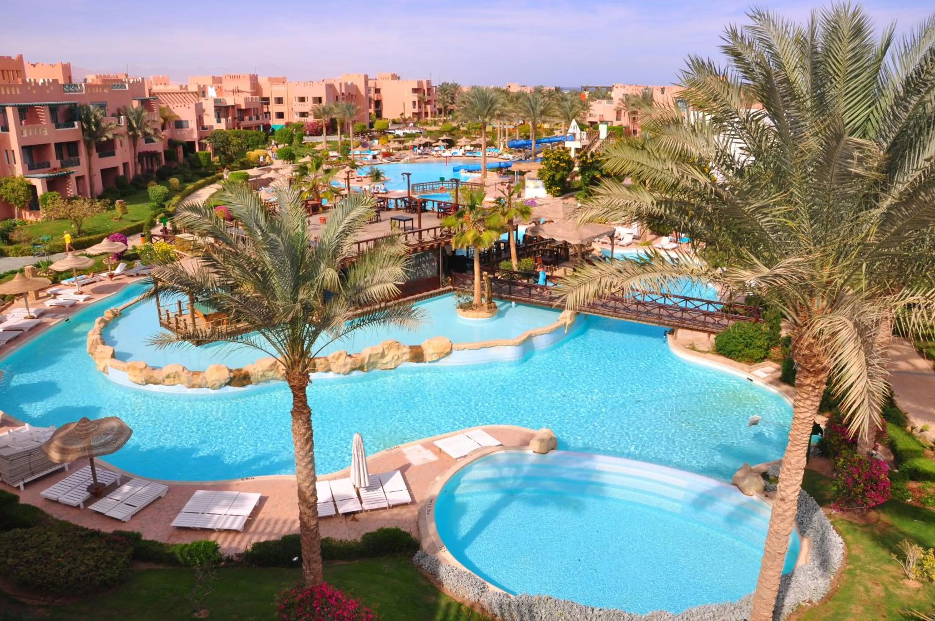 Pool view in Rehana Sharm Resort - Aquapark & Spa - Couples and Family Only -Premium Ultra All-Inclusive 24H