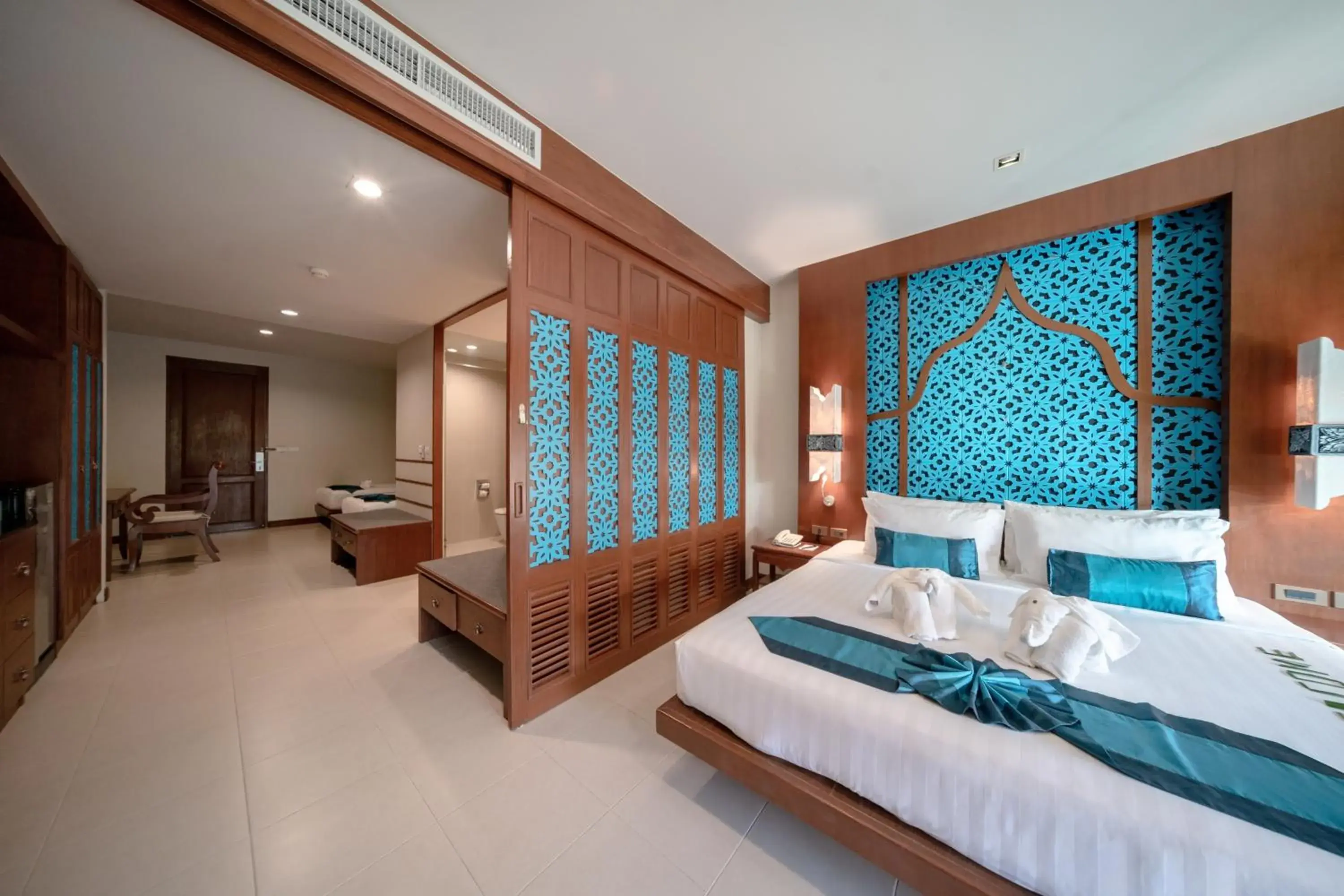 Bedroom, Bed in Rawai Palm Beach Resort - SHA Extra Plus Bedroom, Bed in Rawai Palm Beach Resort - SHA Extra Plus