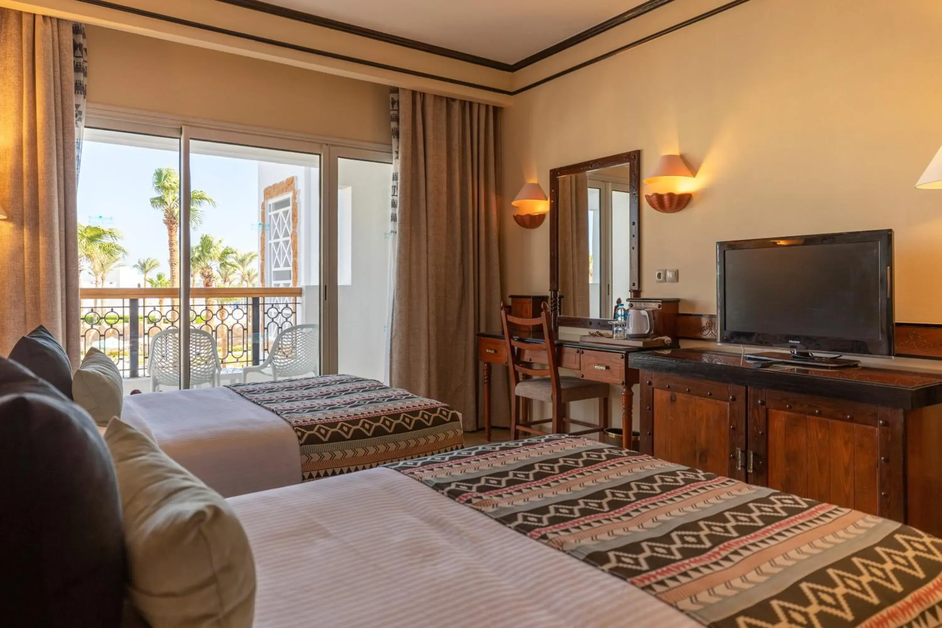 Bed in Sunrise Remal Resort Bed in Sunrise Remal Resort