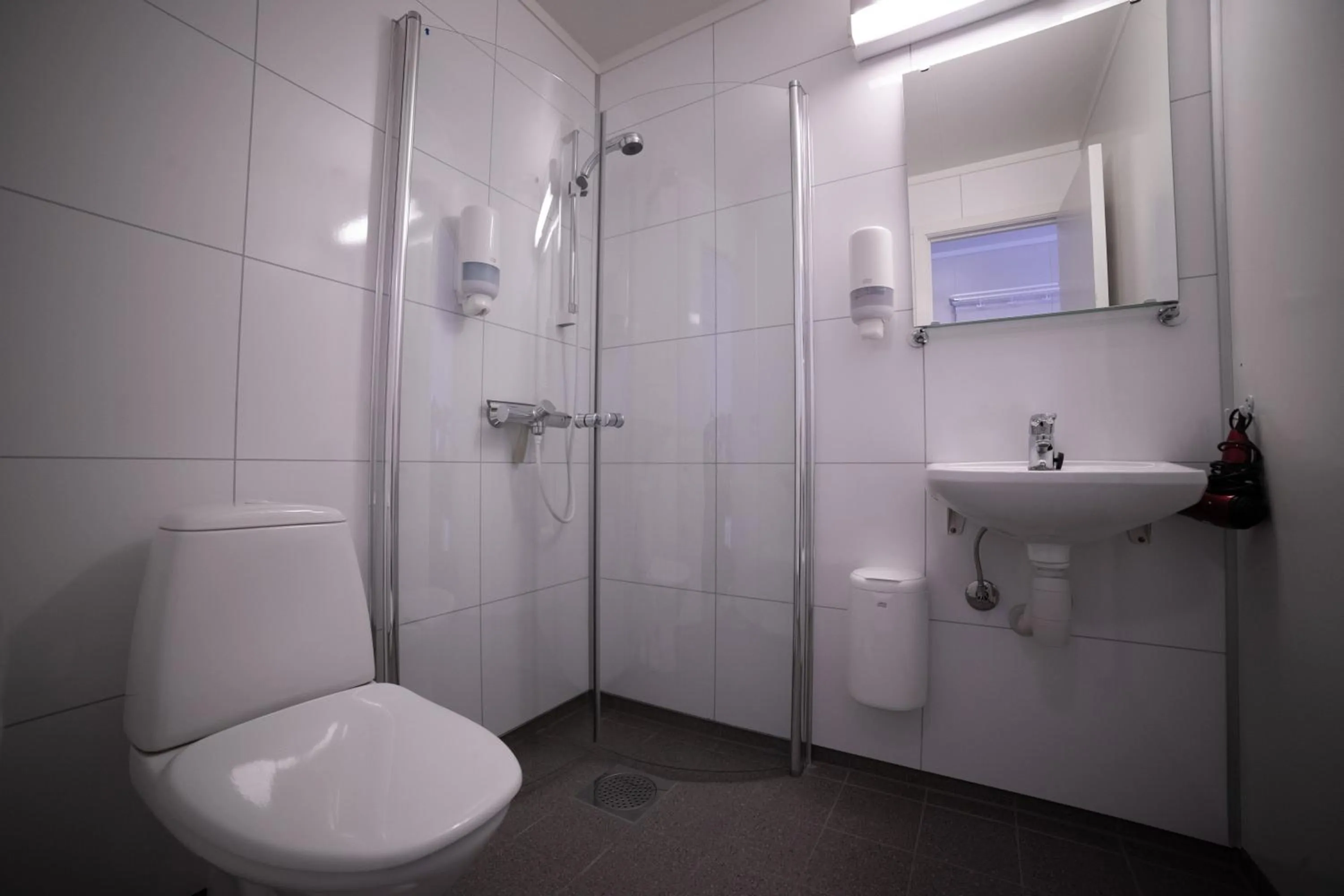 Shower in Førde Gjestehus og Camping