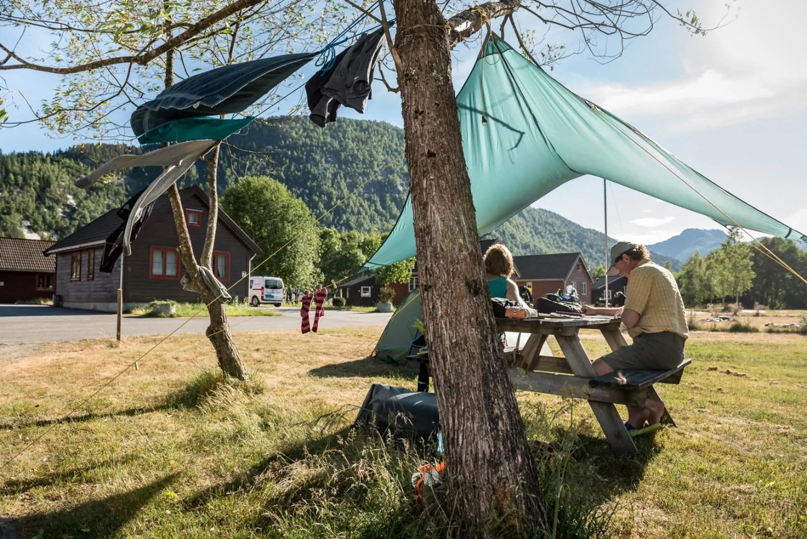 group of guests in Førde Gjestehus og Camping