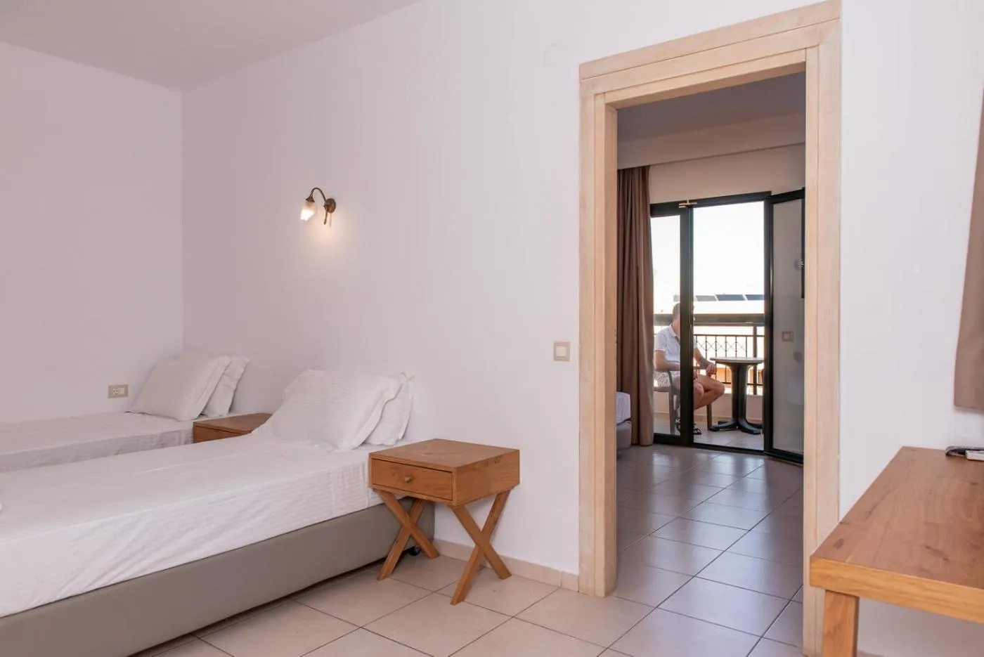 Bedroom, Bed in Gouves Waterpark Holiday Resort