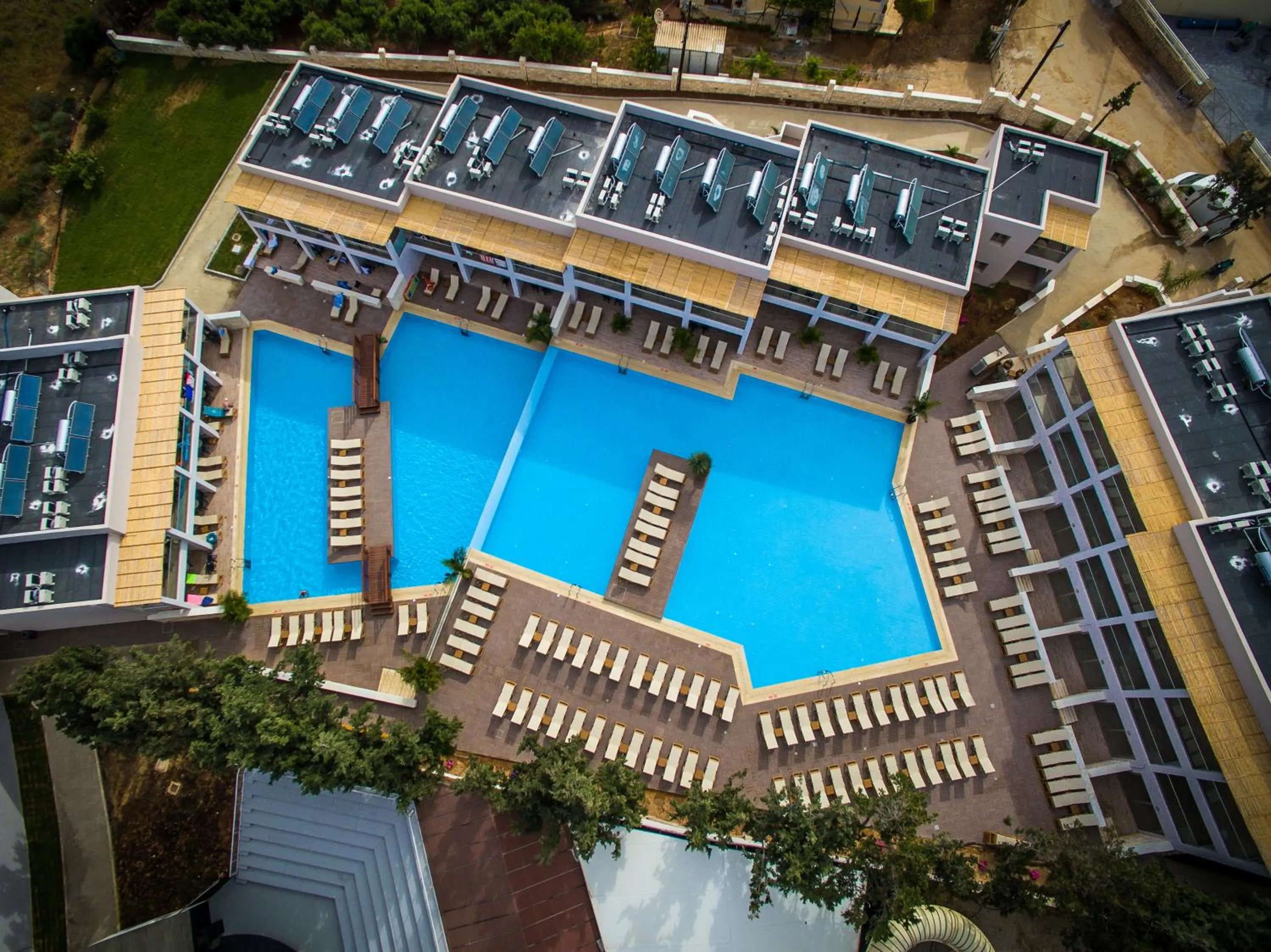 Bird's eye view in Gouves Waterpark Holiday Resort