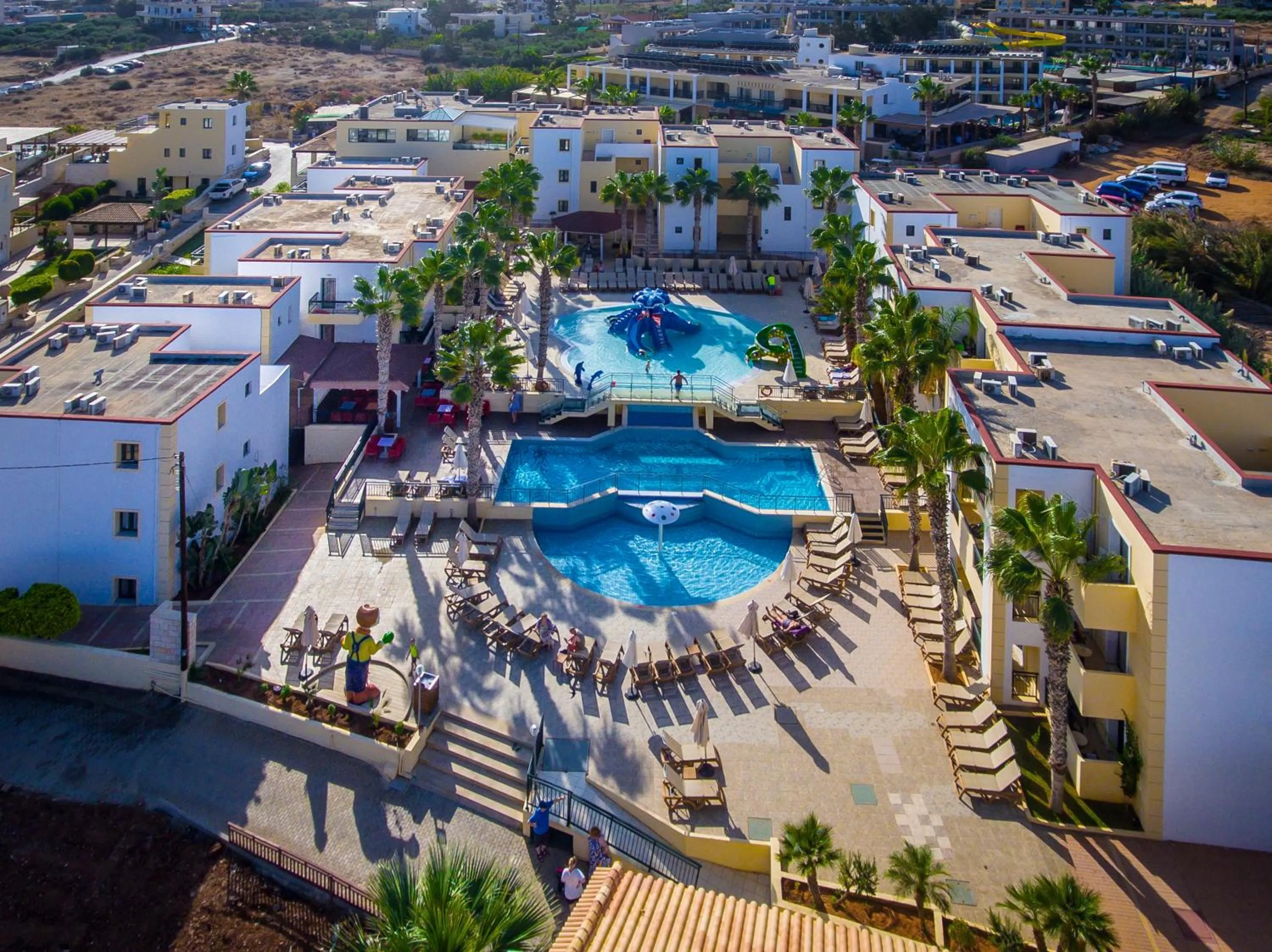 Bird's eye view in Gouves Waterpark Holiday Resort
