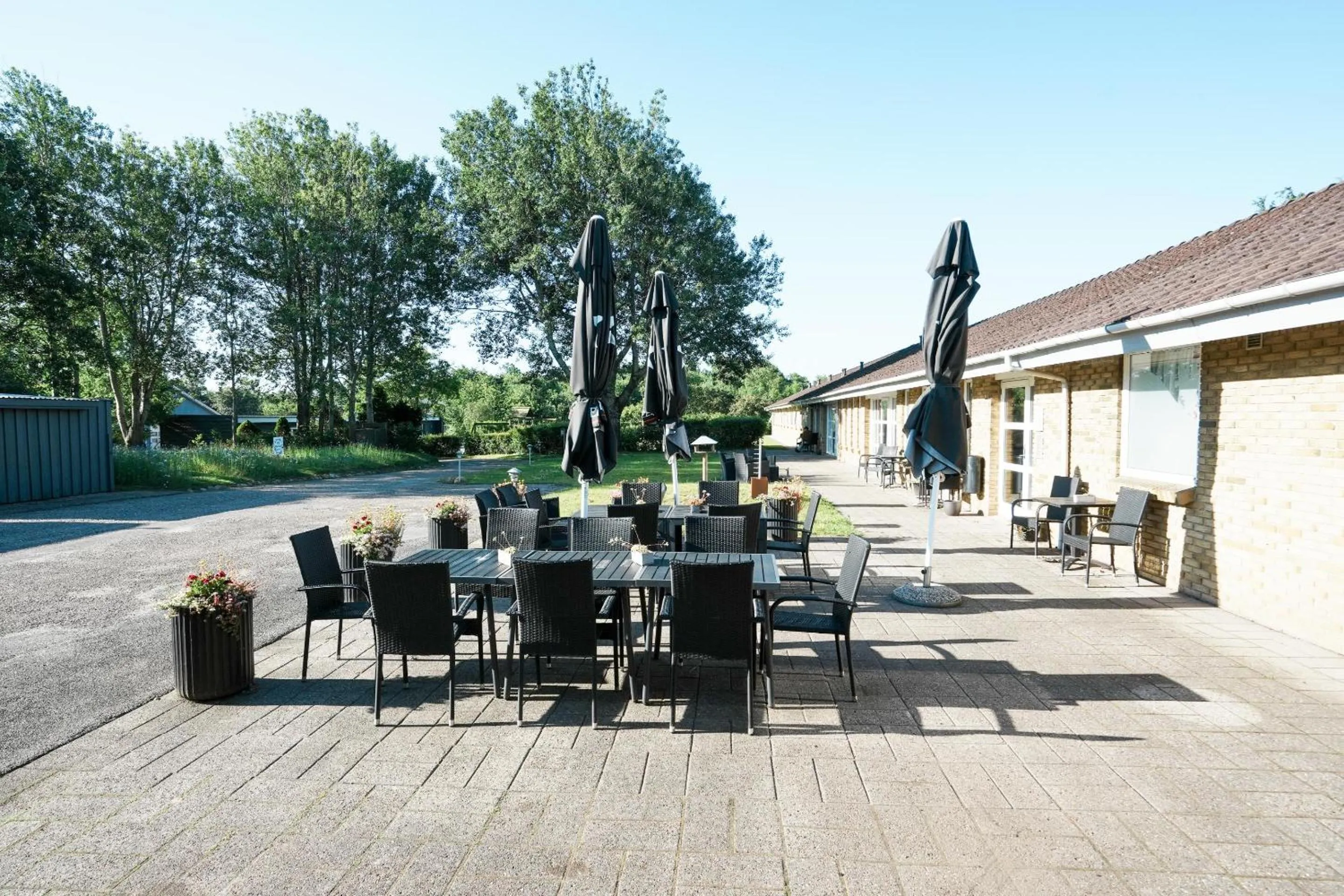 Patio in Hotel Falken