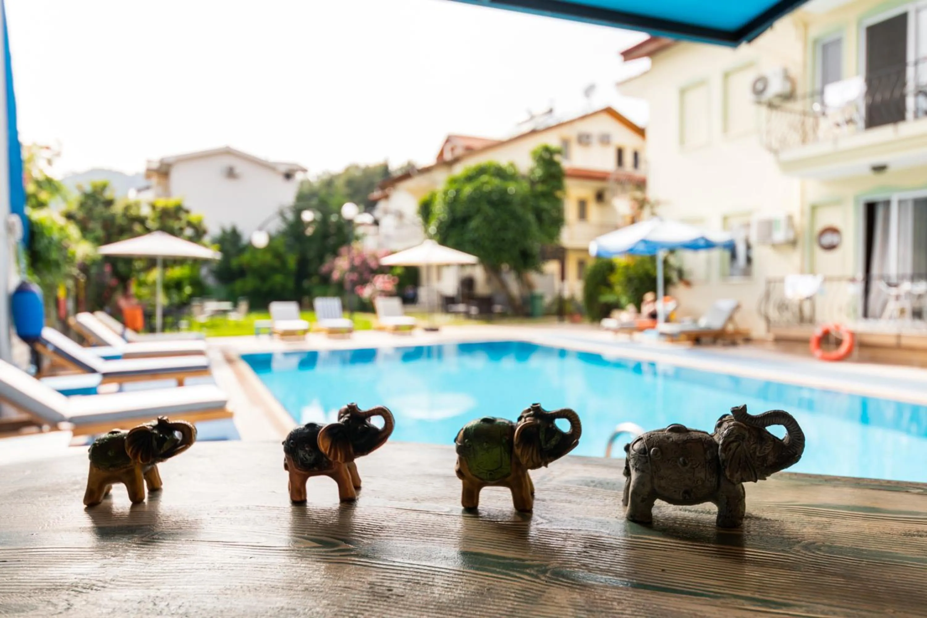 Pool view in Dedeminn Garden Hotel