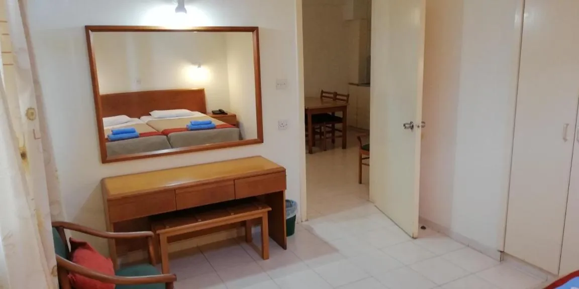 Bed in Mandalena Hotel Apartments