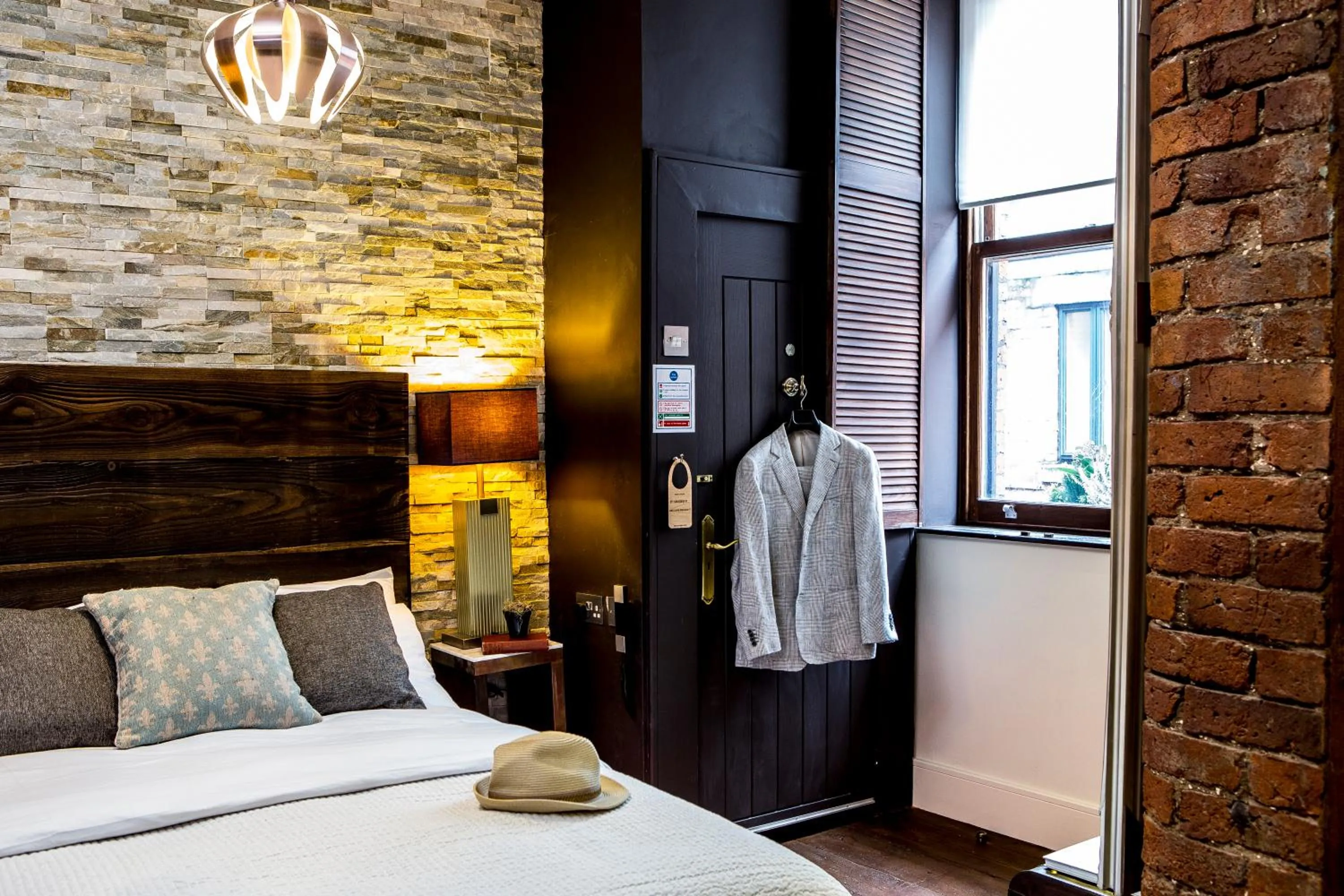 Bed in The Cow Hollow Hotel