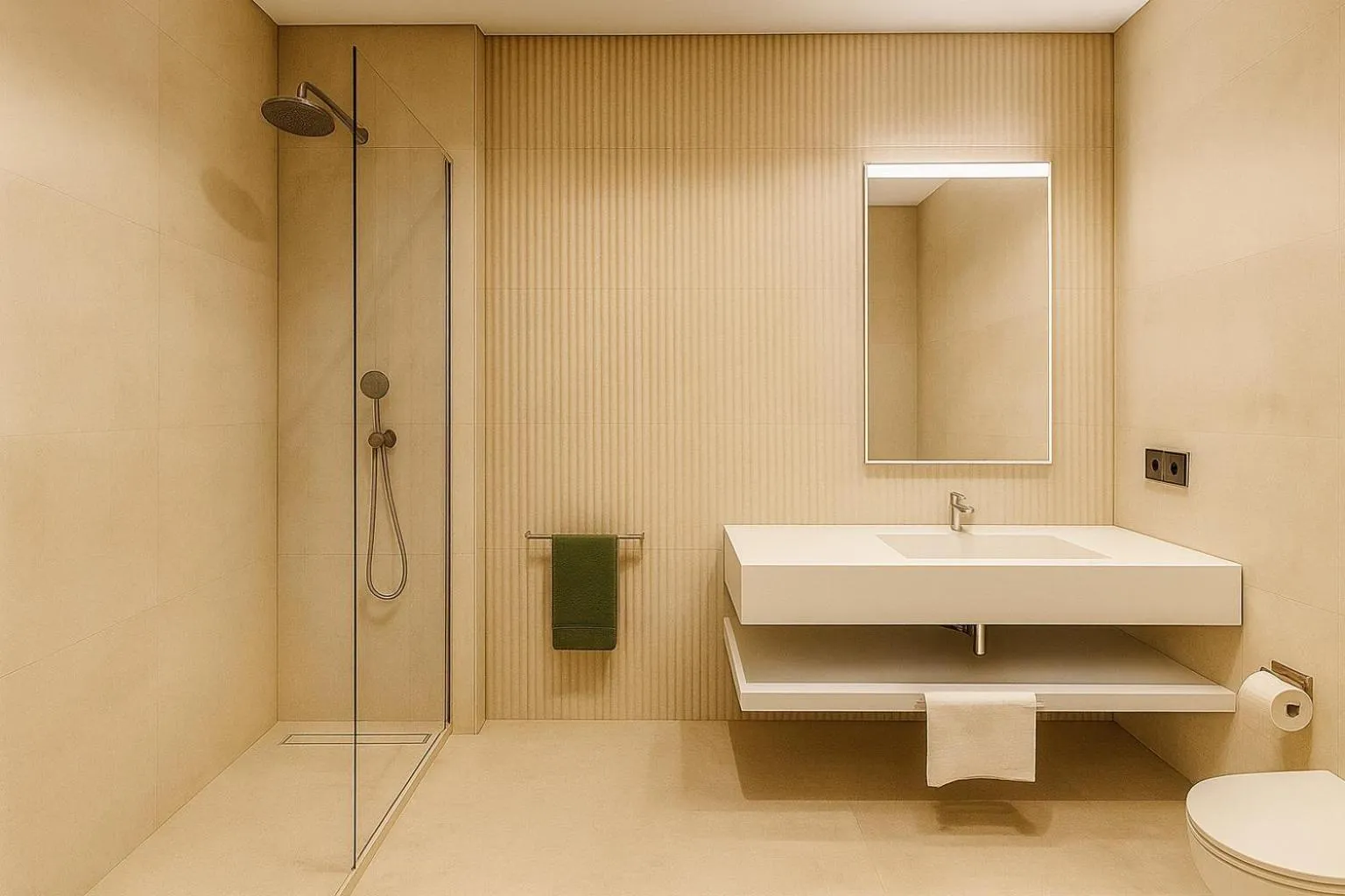 Shower in Hotel Degenija