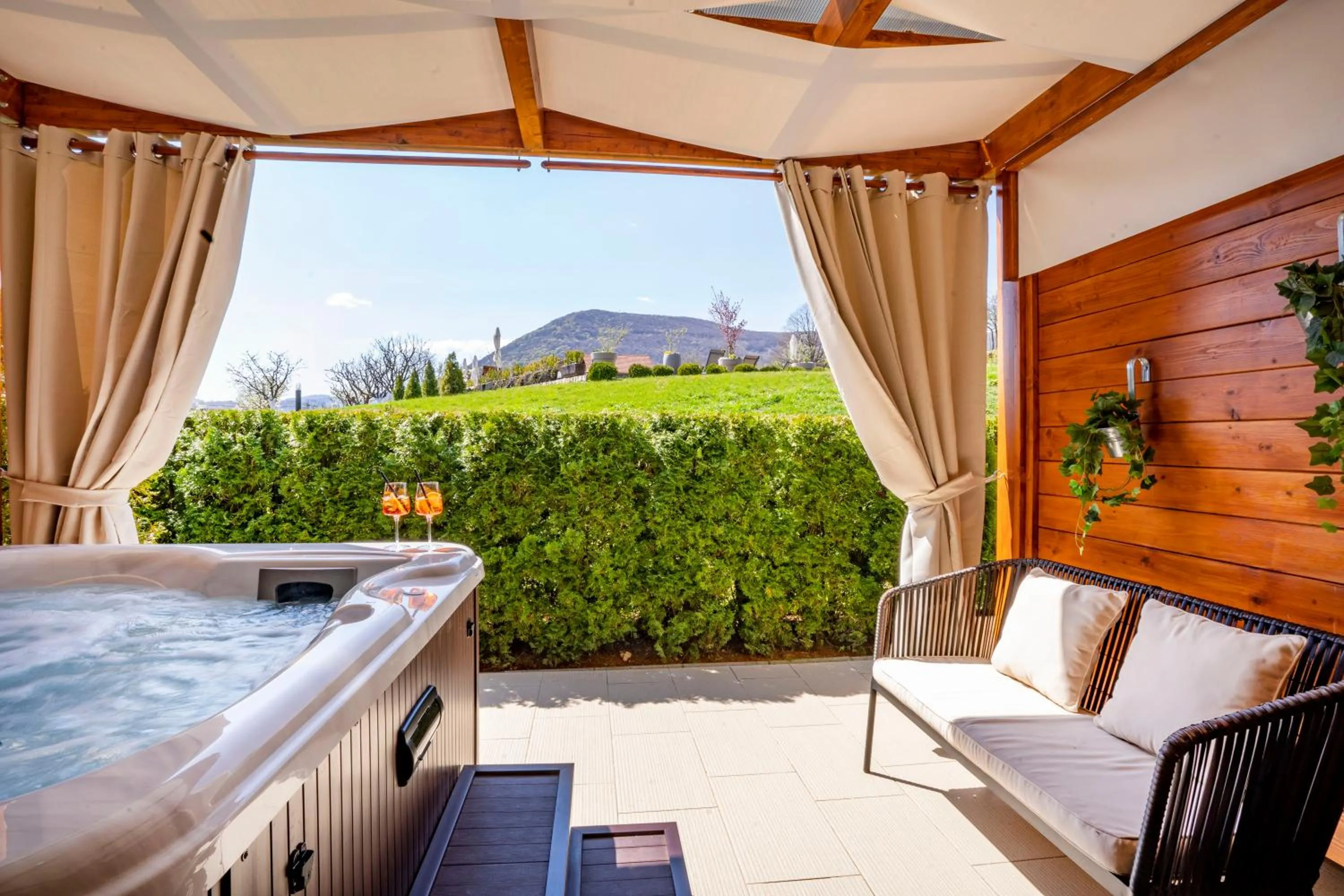 Double Room with Private Jacuzzi Patio in Hotel Degenija