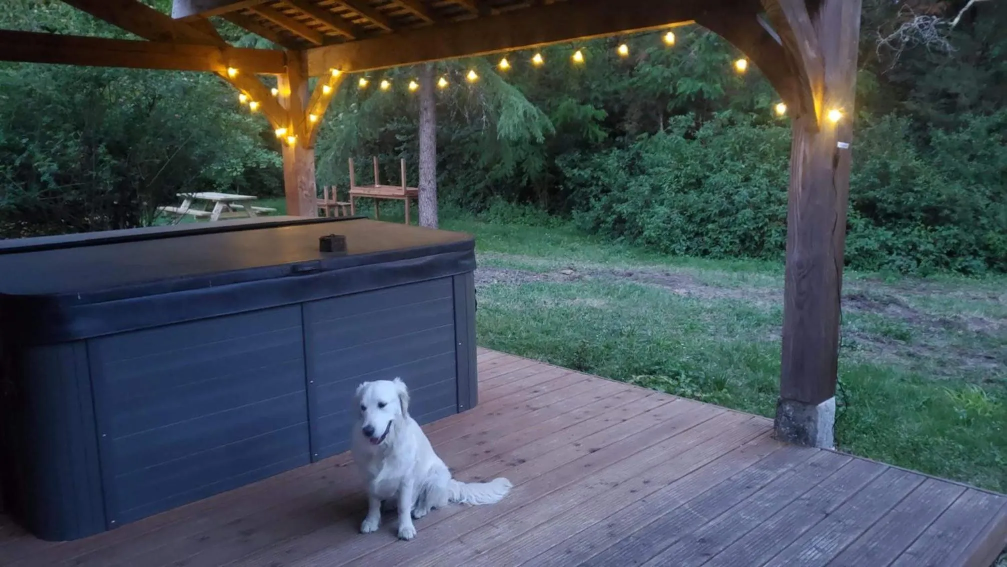 Hot Tub in La Rossignolerie - La familiale Vigneronne