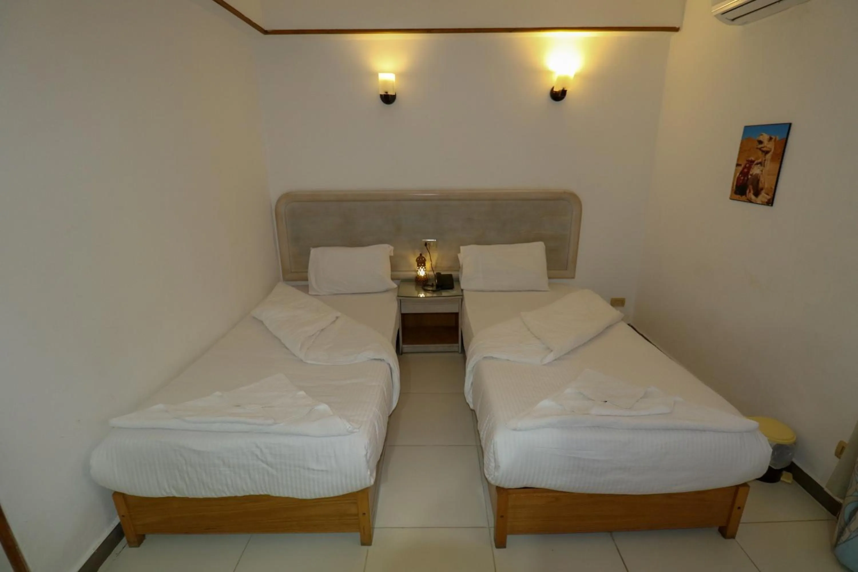 Bed in Acacia Dahab Hotel