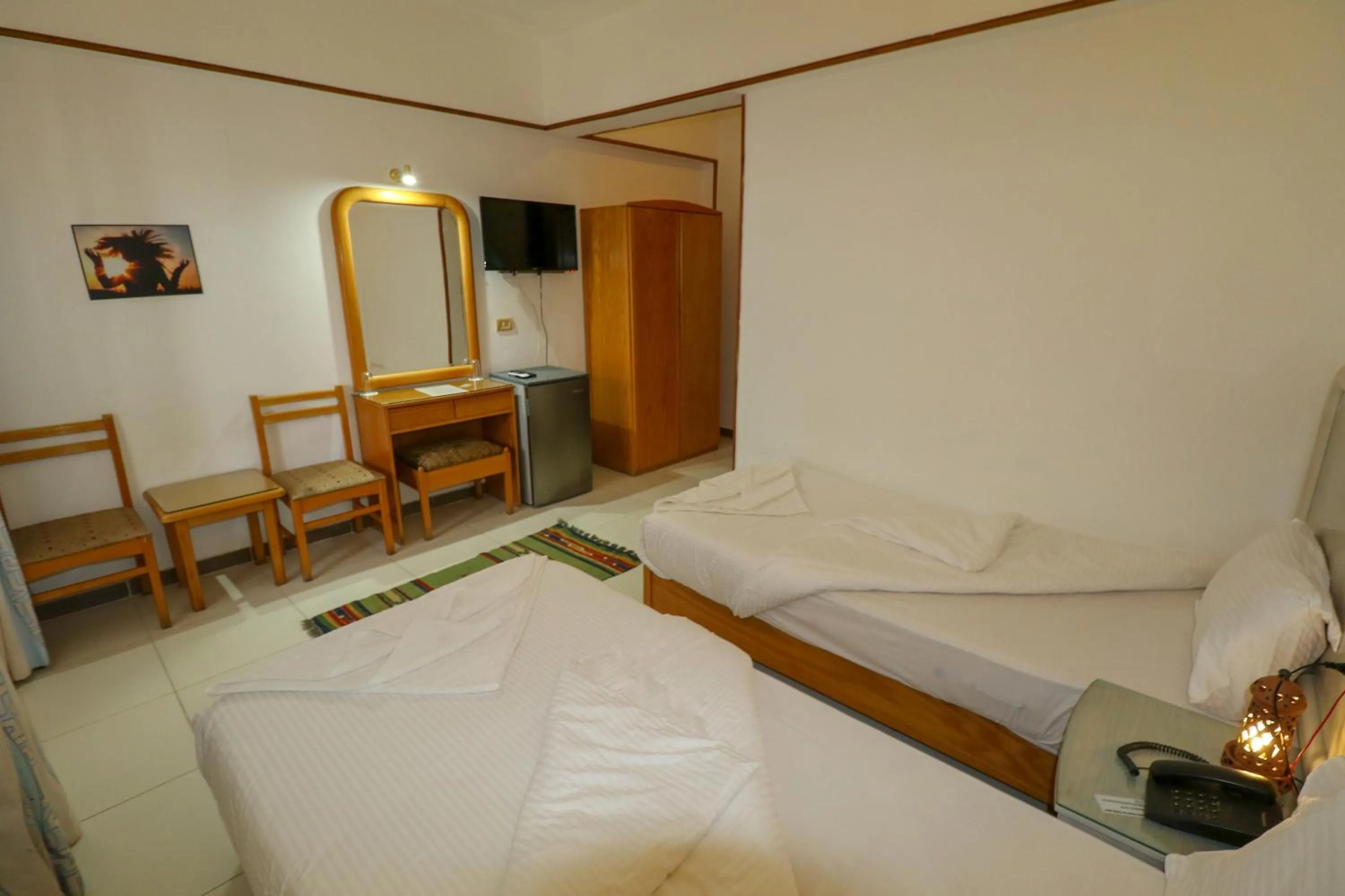 Bed in Acacia Dahab Hotel