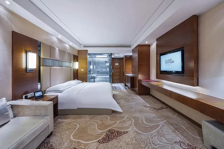Bedroom, Bed in Galaxy minyoun Chengdu Hotel Bedroom, Bed in Galaxy minyoun Chengdu Hotel