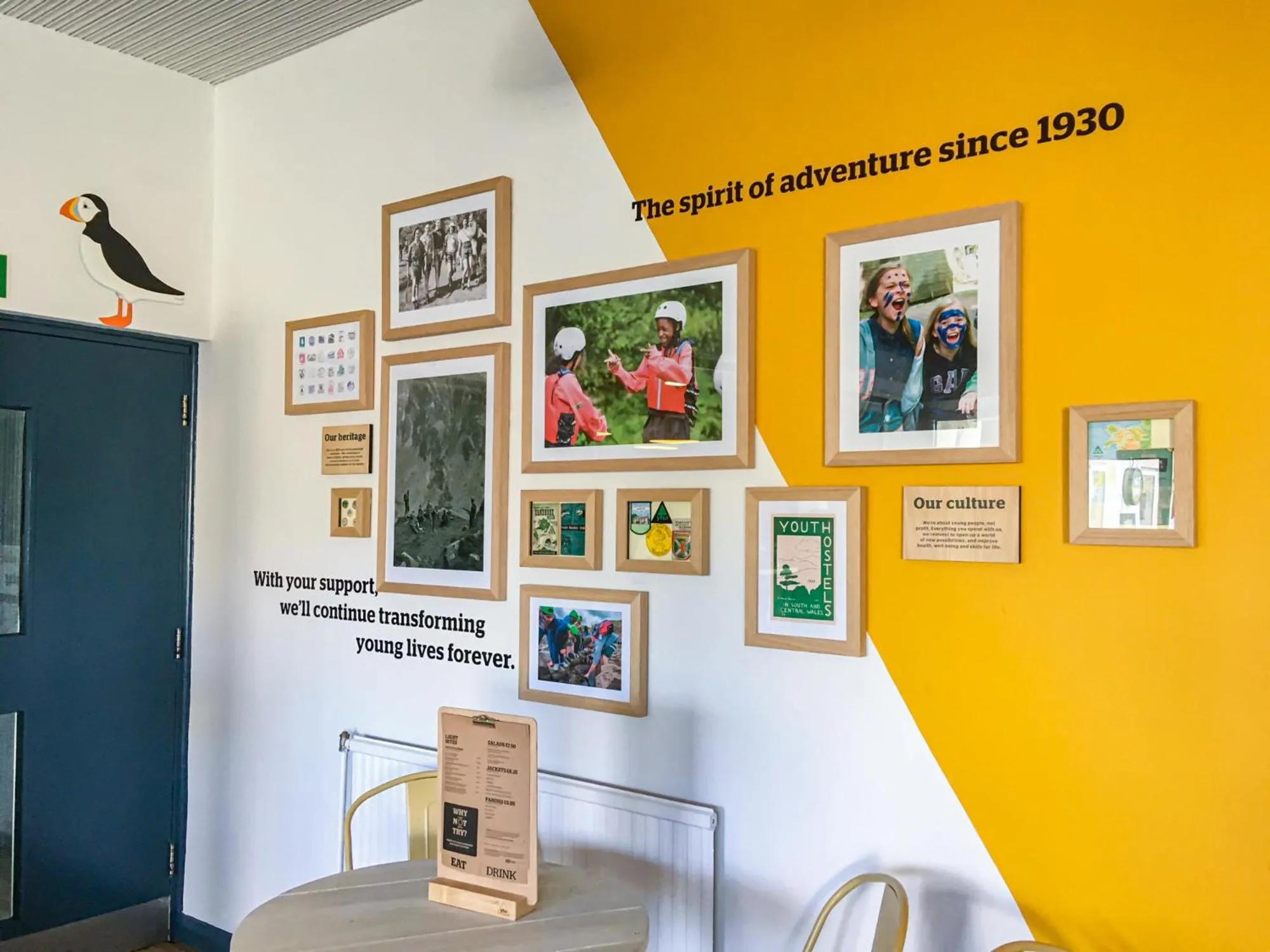 Logo/Certificate/Sign in YHA Broad Haven