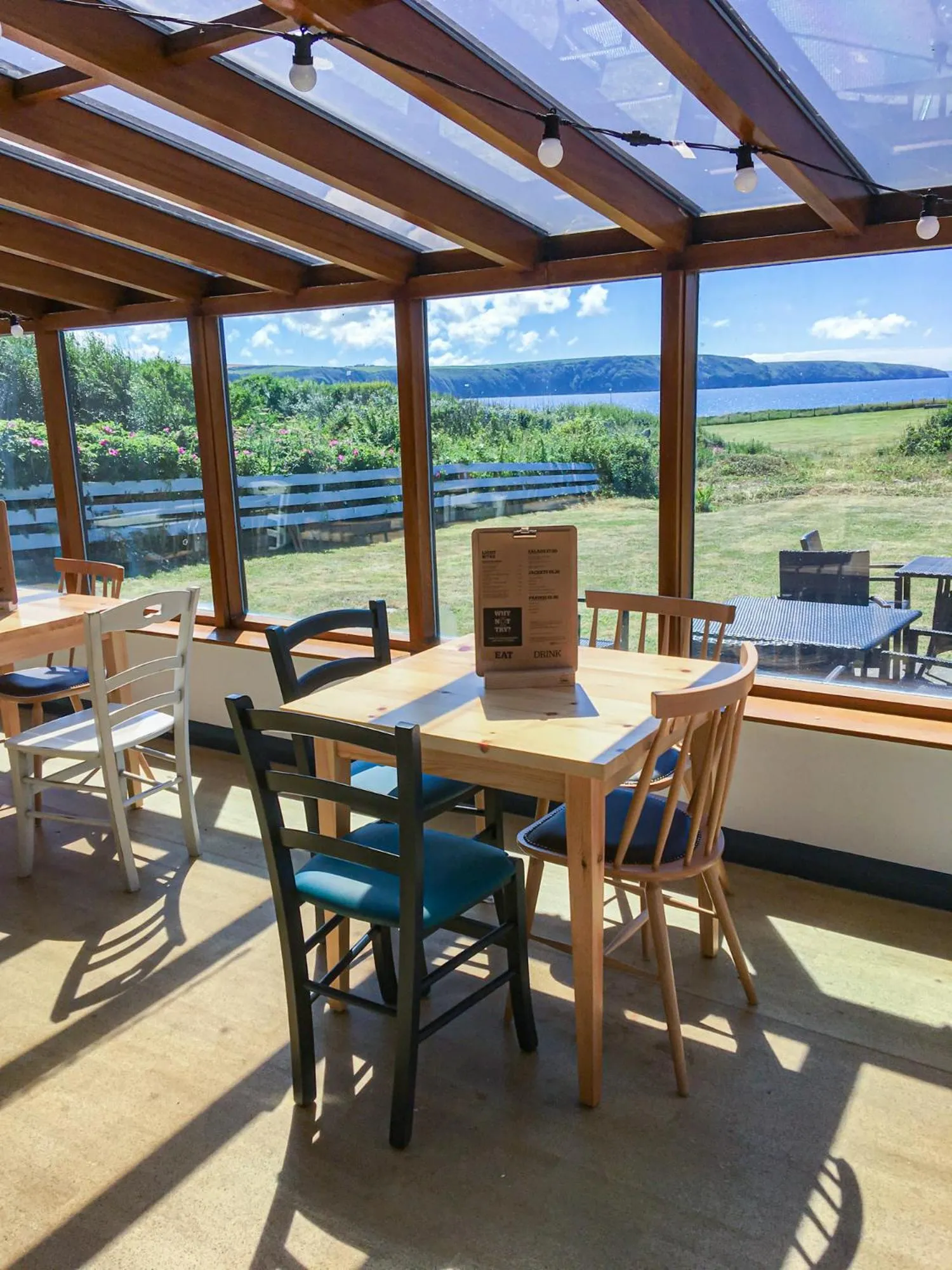 Dining area in YHA Broad Haven