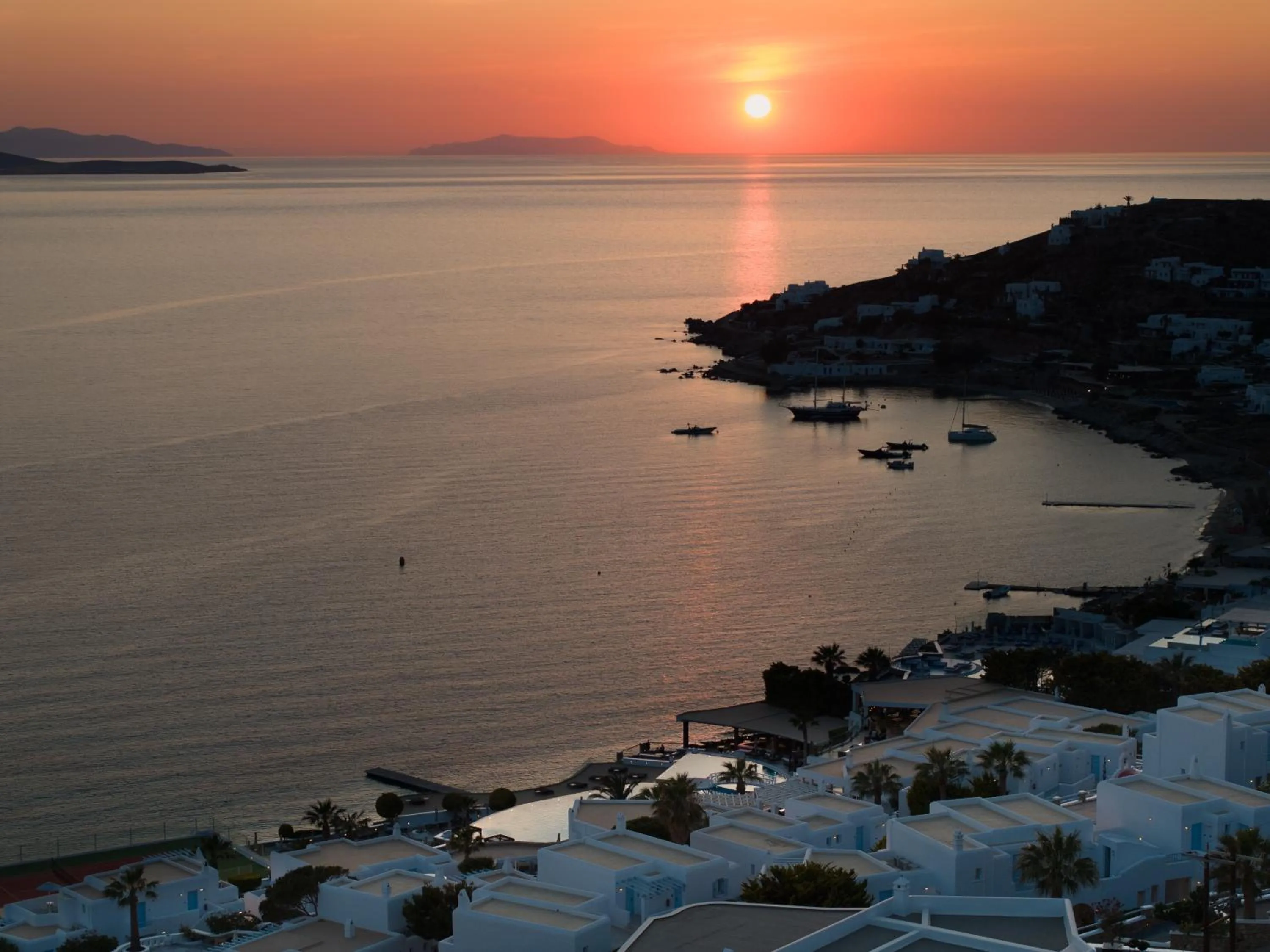 Sunset in Saint John Hotel Villas & Spa