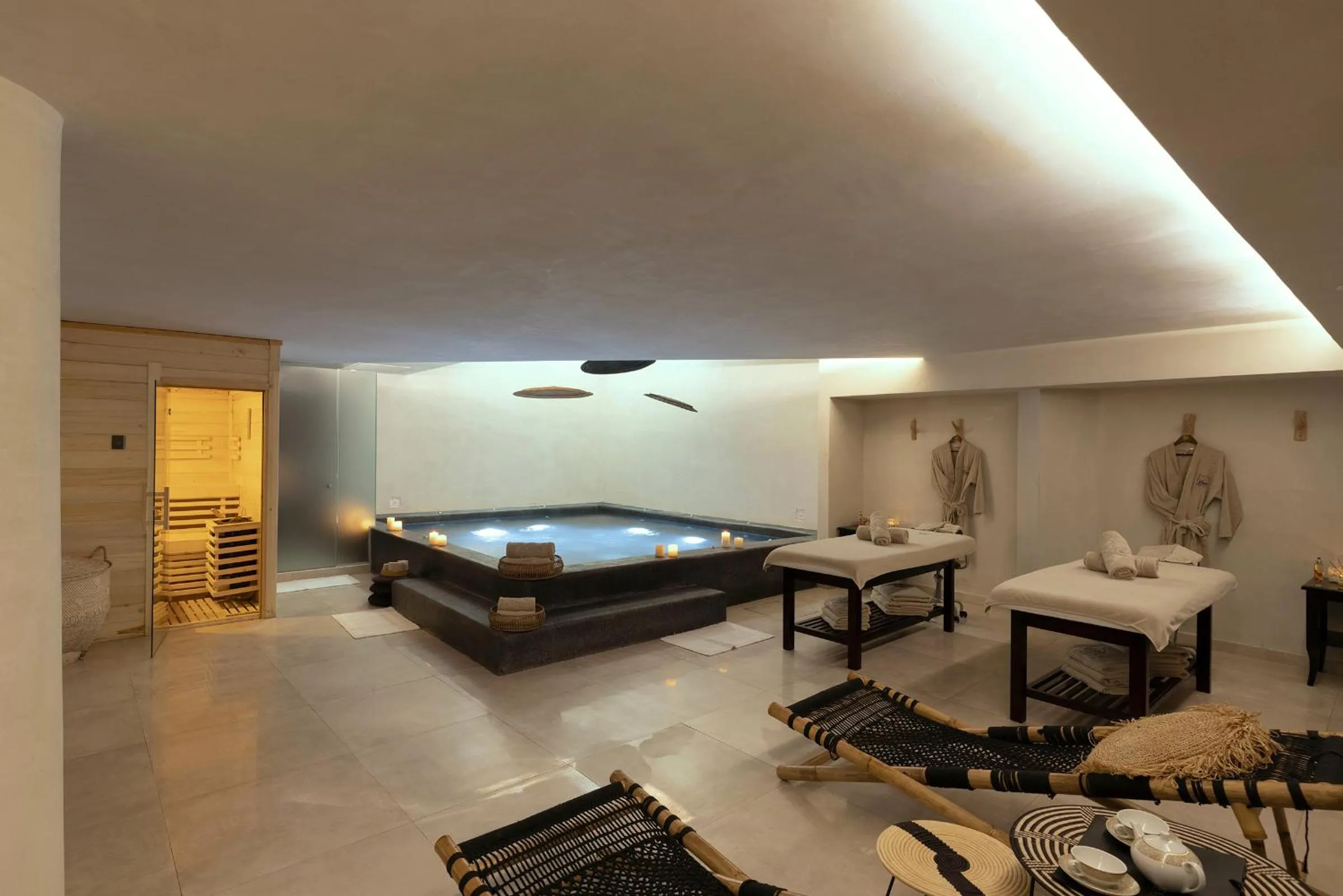 Spa and wellness centre/facilities, Bed in Saint John Hotel Villas & Spa