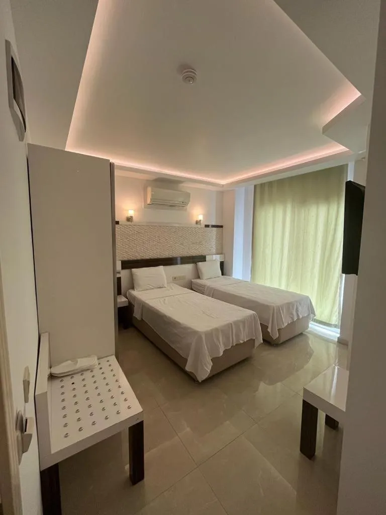 Bed in Kas Maki Hotel