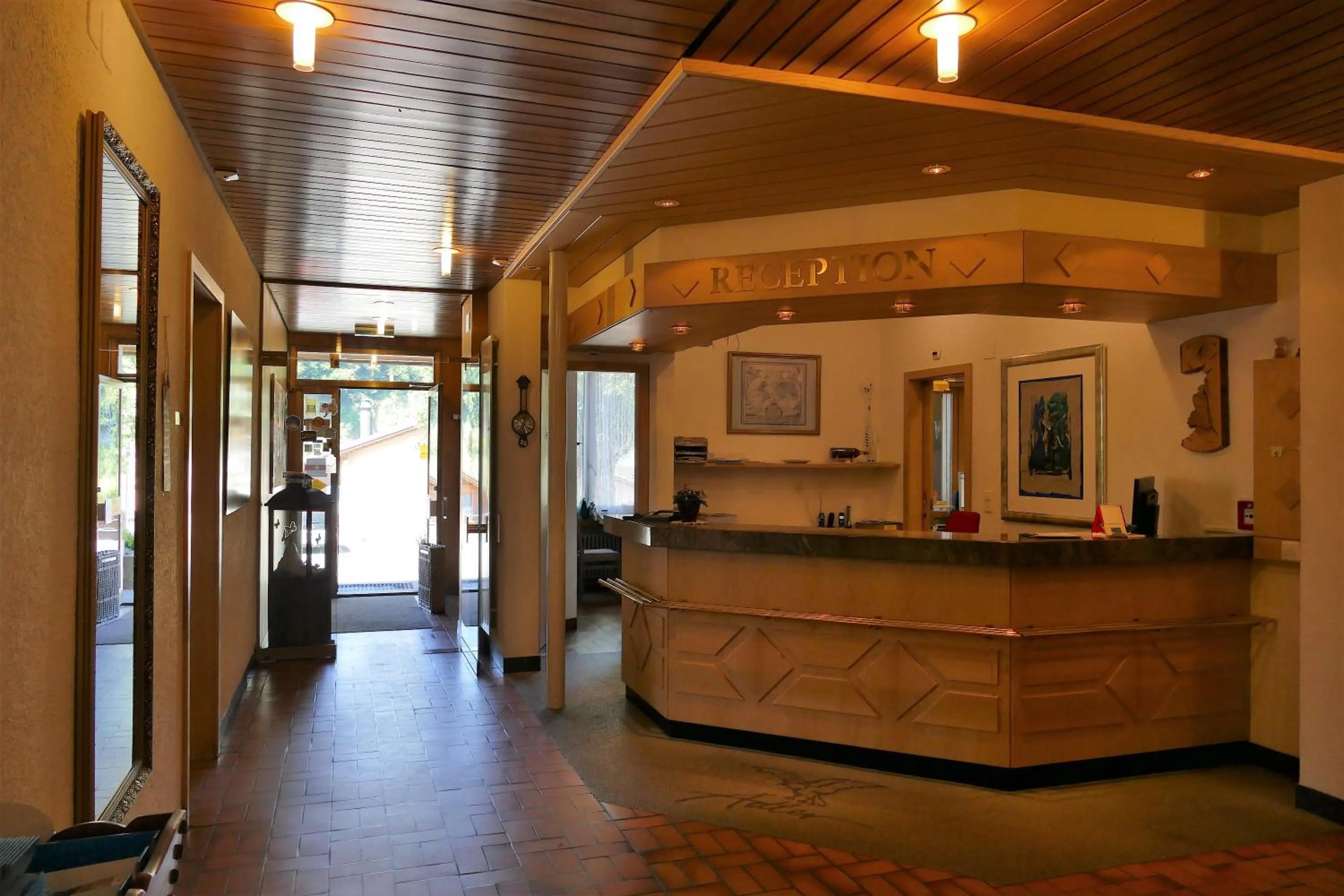 Lobby or reception in Hotel Adler