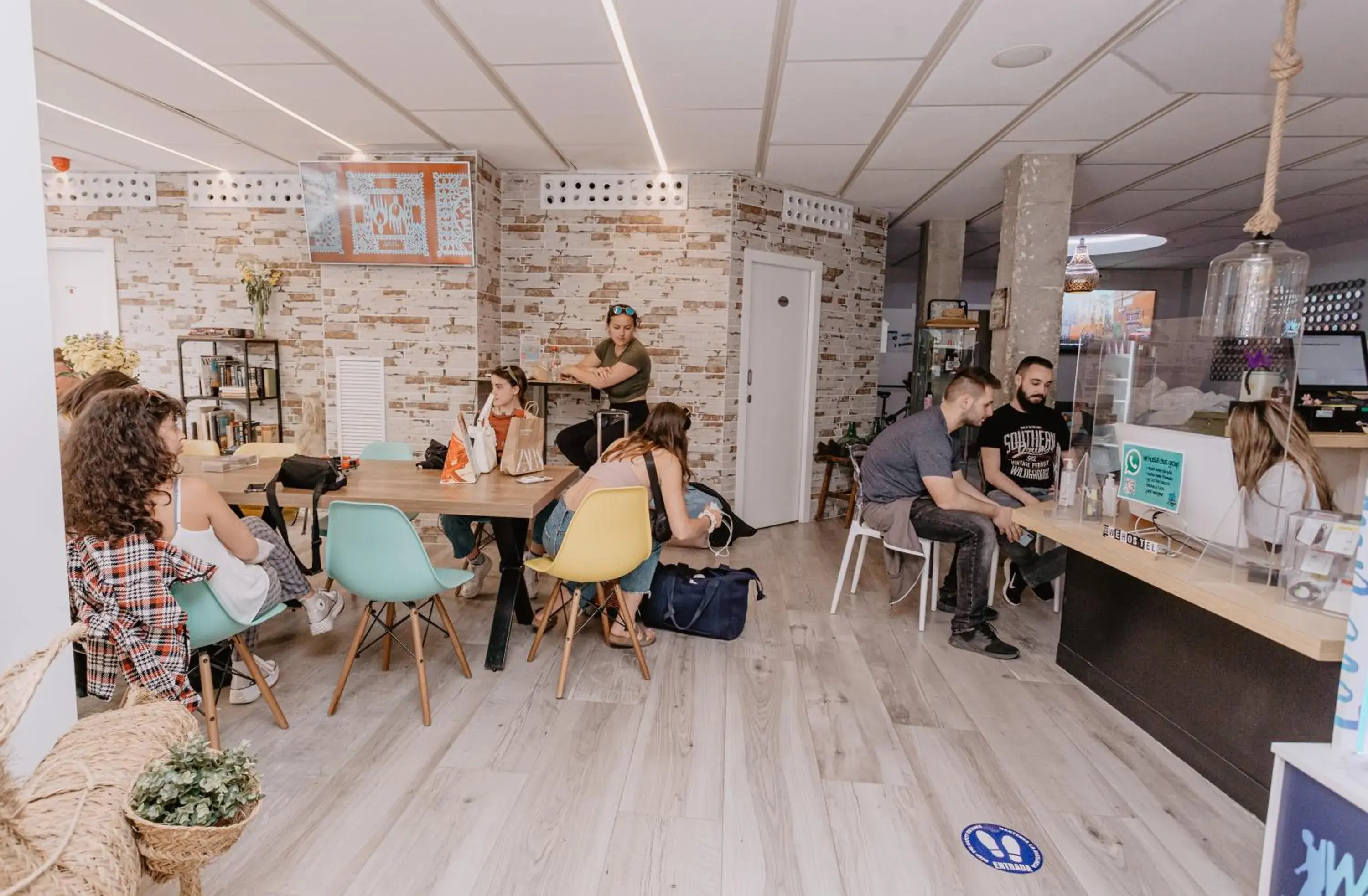 Lobby or reception in We Hostel Palma - Albergue Lobby or reception in We Hostel Palma - Albergue