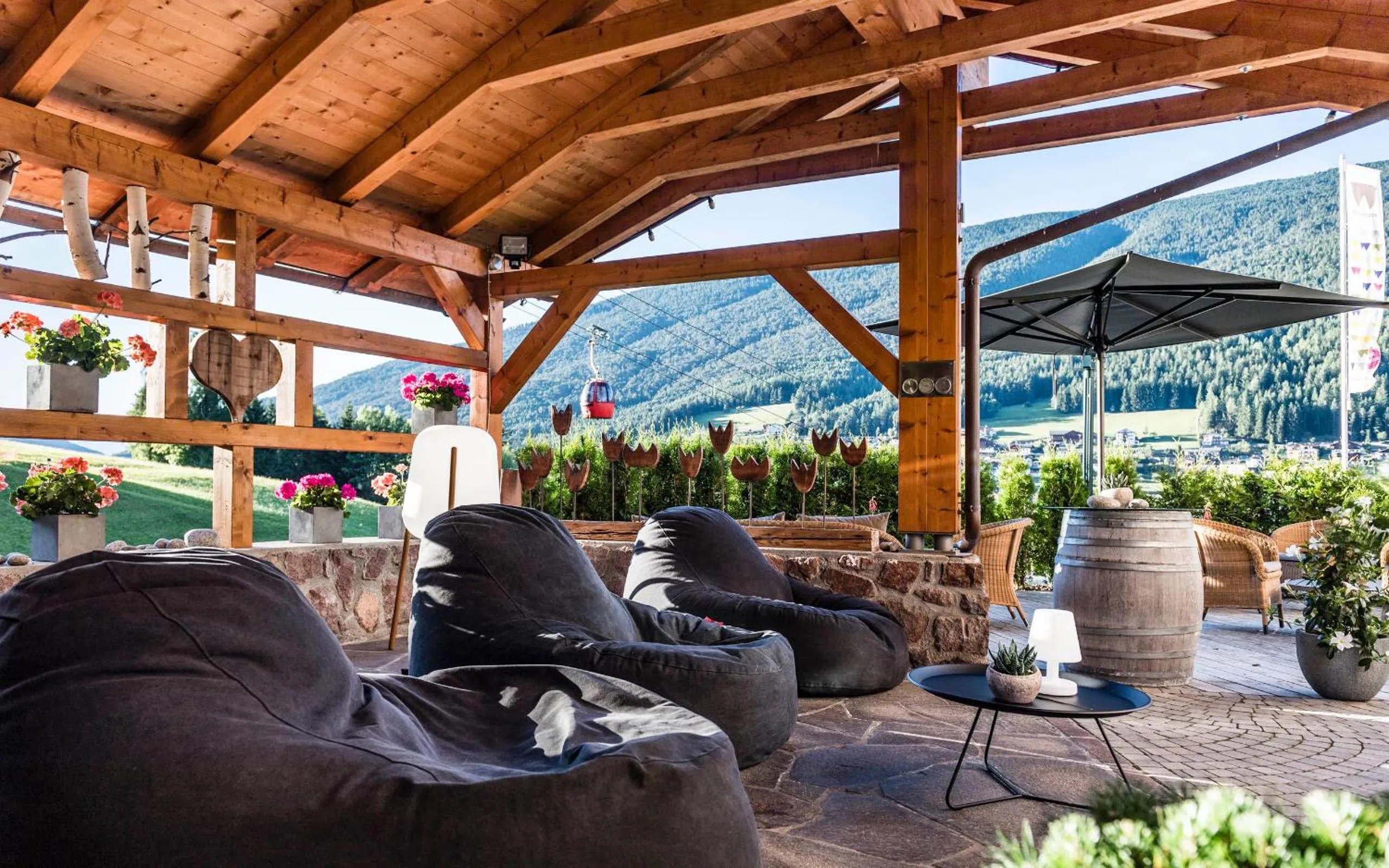 Patio in Rainell Dolomites Retreat