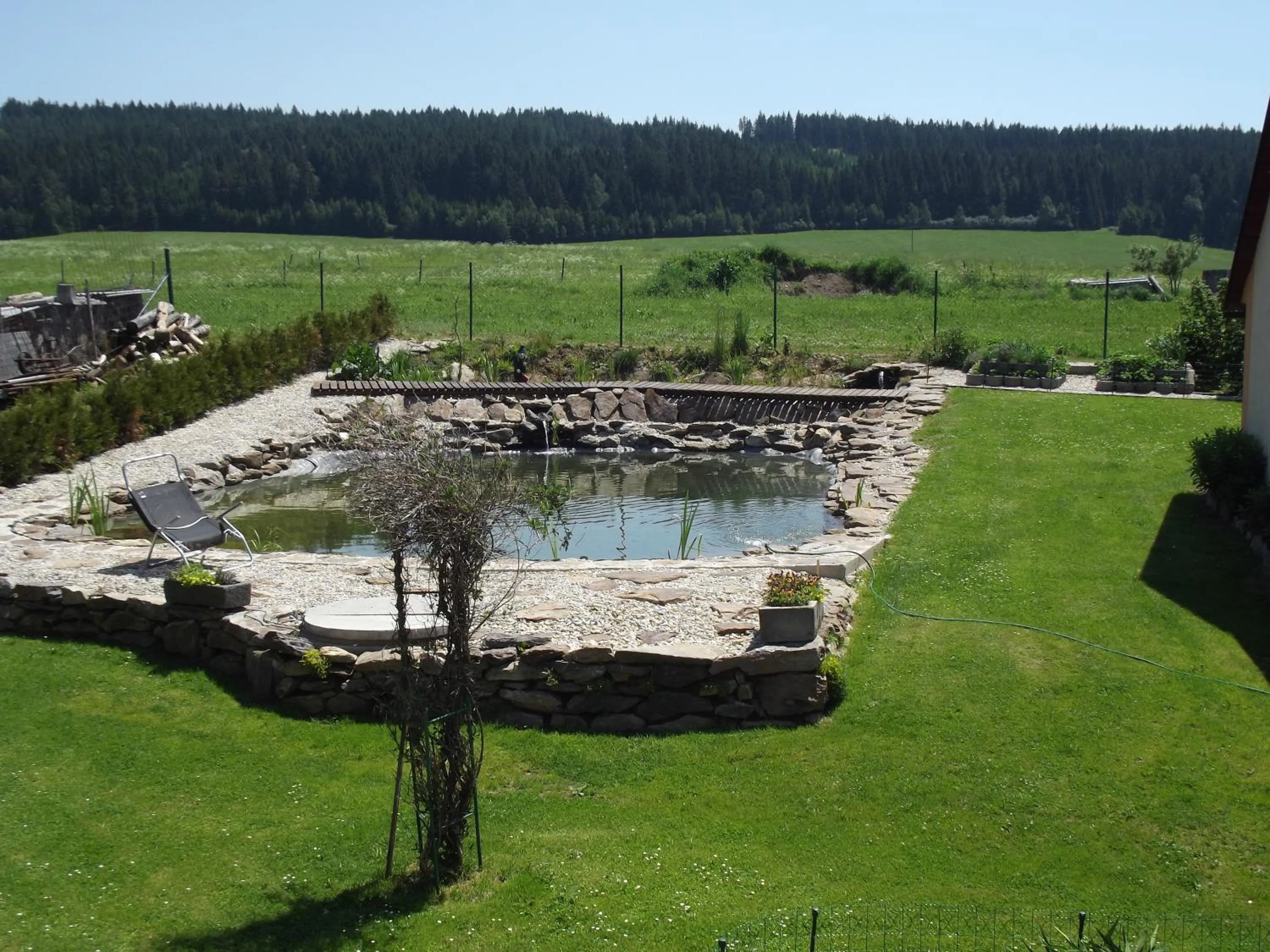 Swimming pool in Ubytování U Račáků