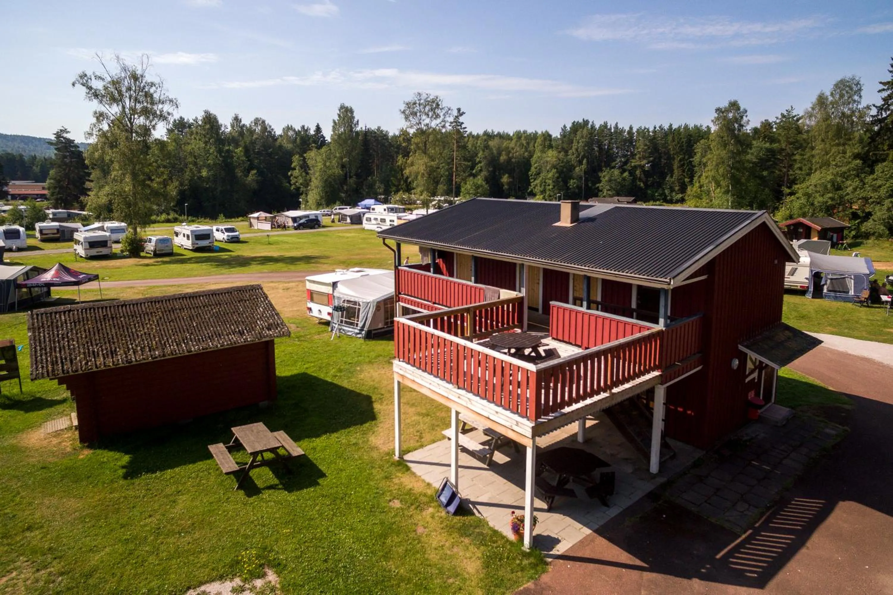 Bird's eye view in First Camp Enåbadet - Rättvik
