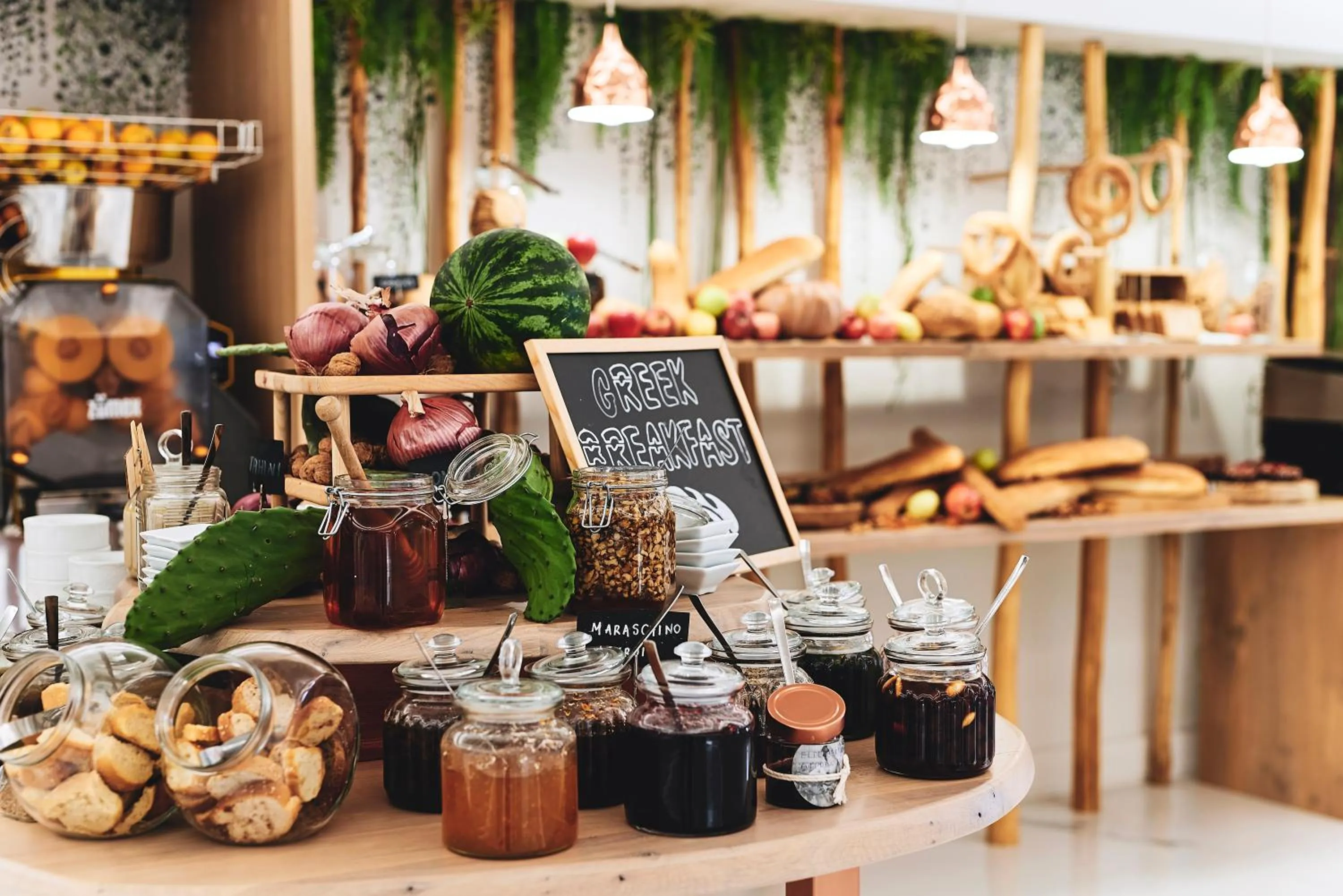 American breakfast in Palladium Hotel