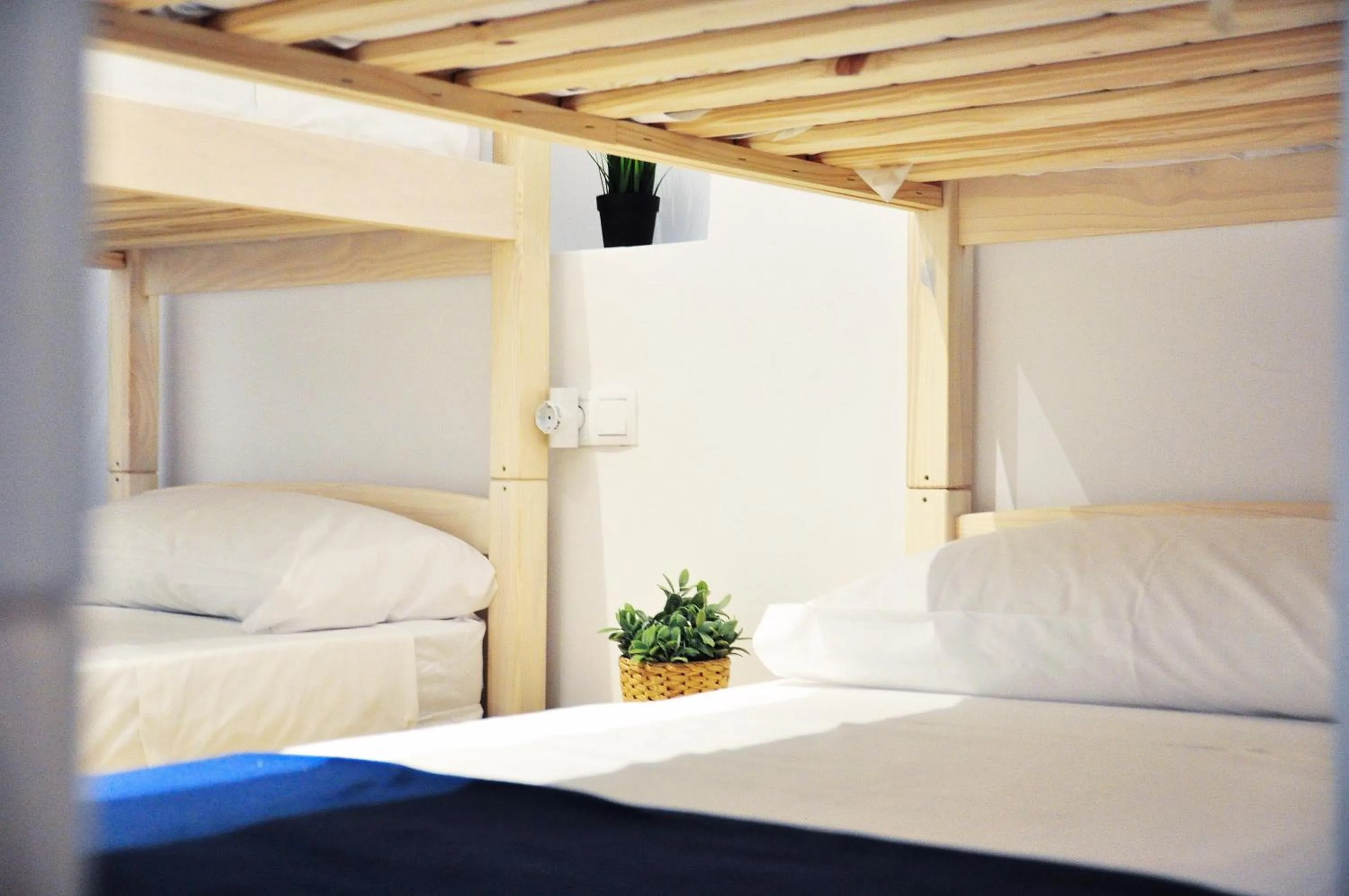 Decorative detail, Bed in Hostal Porto Mar