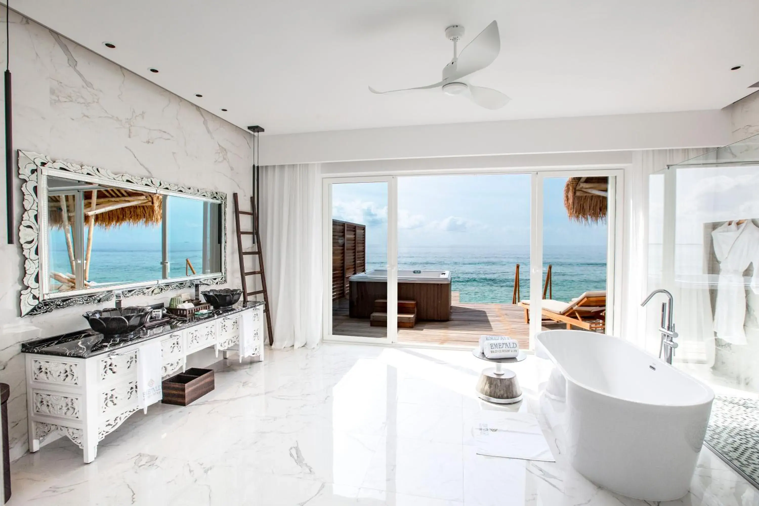 Bathroom in Emerald Maldives Resort & Spa-Deluxe All Inclusive Bathroom in Emerald Maldives Resort & Spa-Deluxe All Inclusive