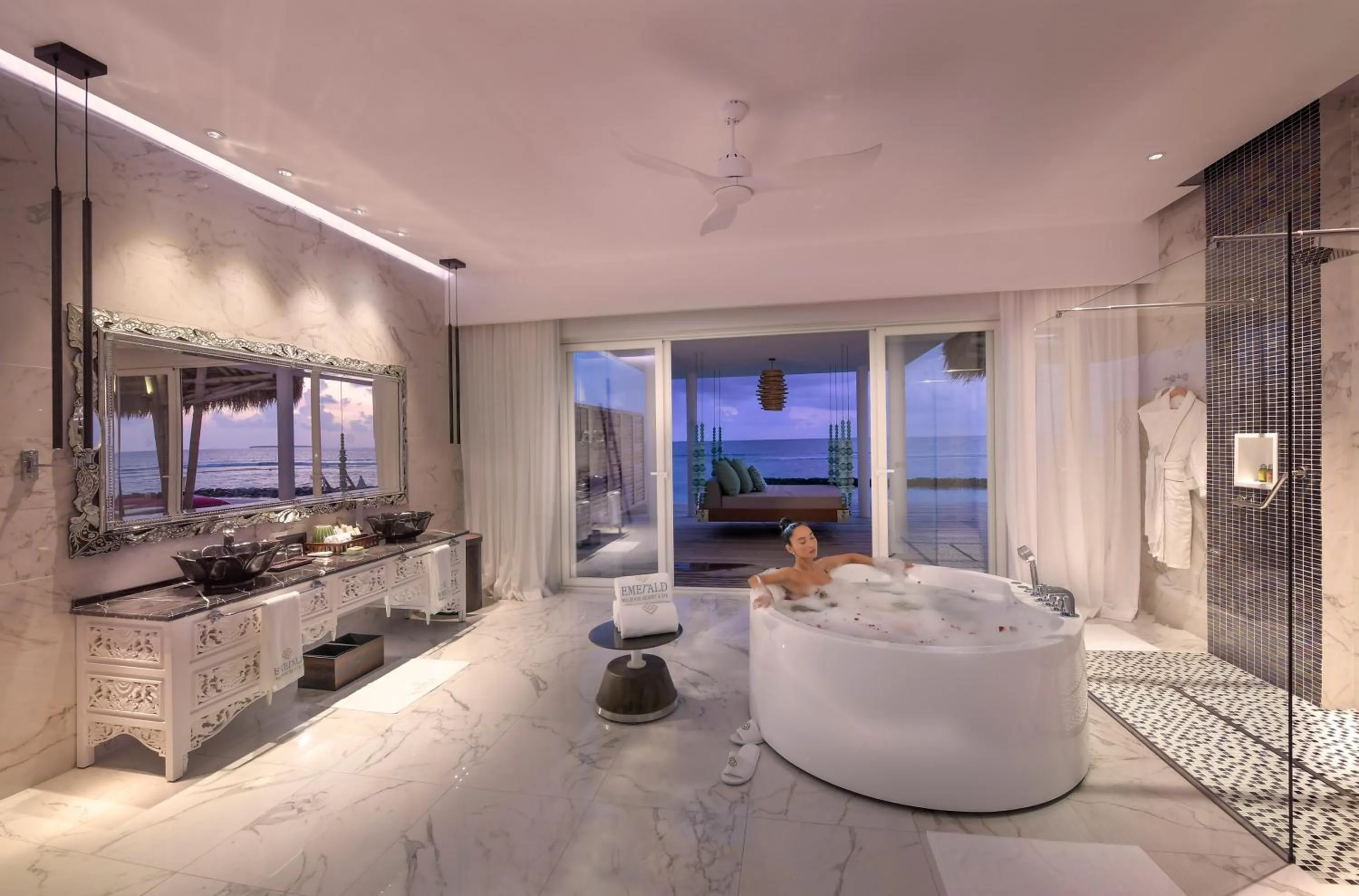 Bathroom in Emerald Maldives Resort & Spa-Deluxe All Inclusive