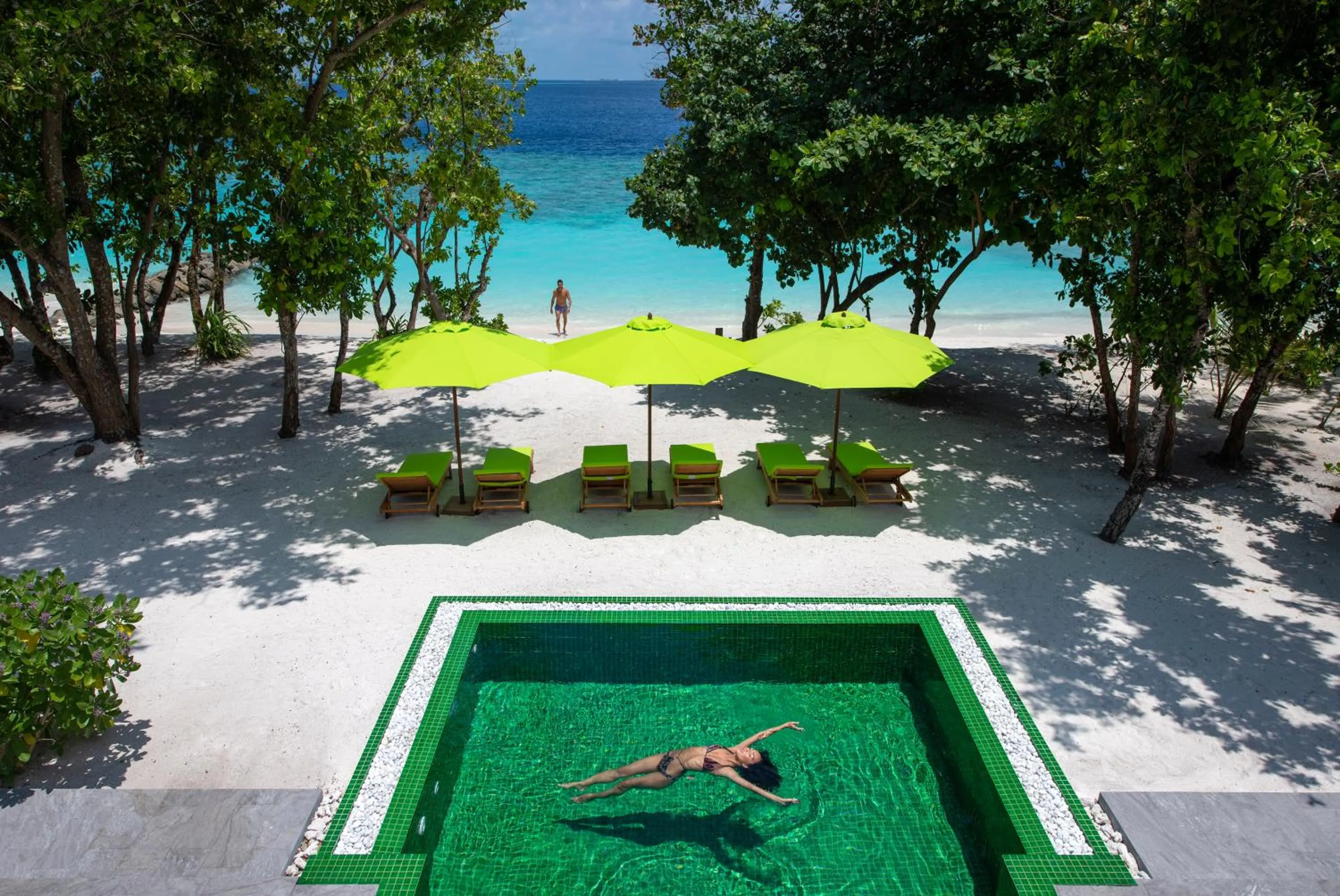 Pool view in Emerald Maldives Resort & Spa-Deluxe All Inclusive