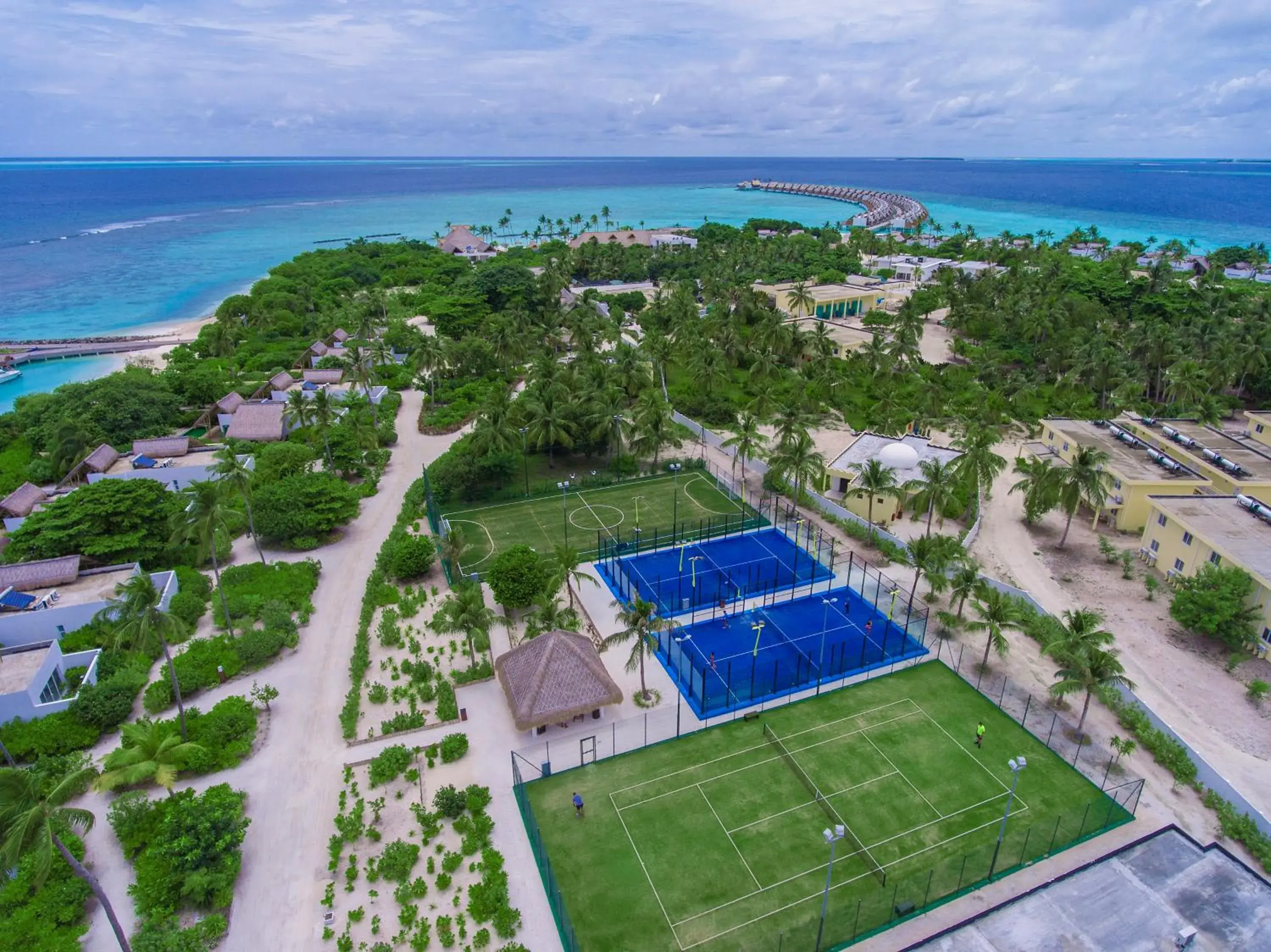 Bird's eye view in Emerald Maldives Resort & Spa-Deluxe All Inclusive Bird's eye view in Emerald Maldives Resort & Spa-Deluxe All Inclusive