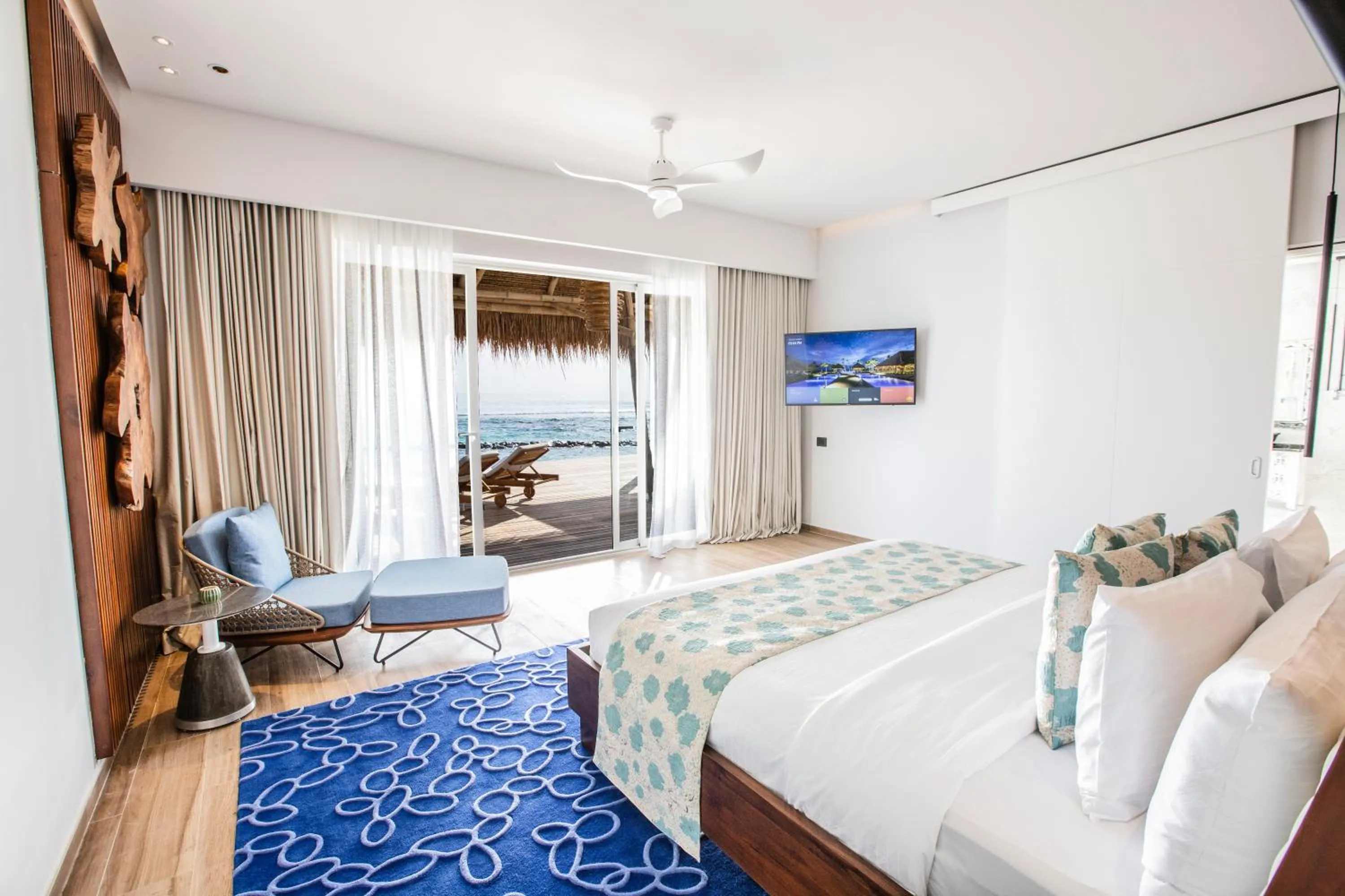 Bedroom, Bed in Emerald Maldives Resort & Spa-Deluxe All Inclusive