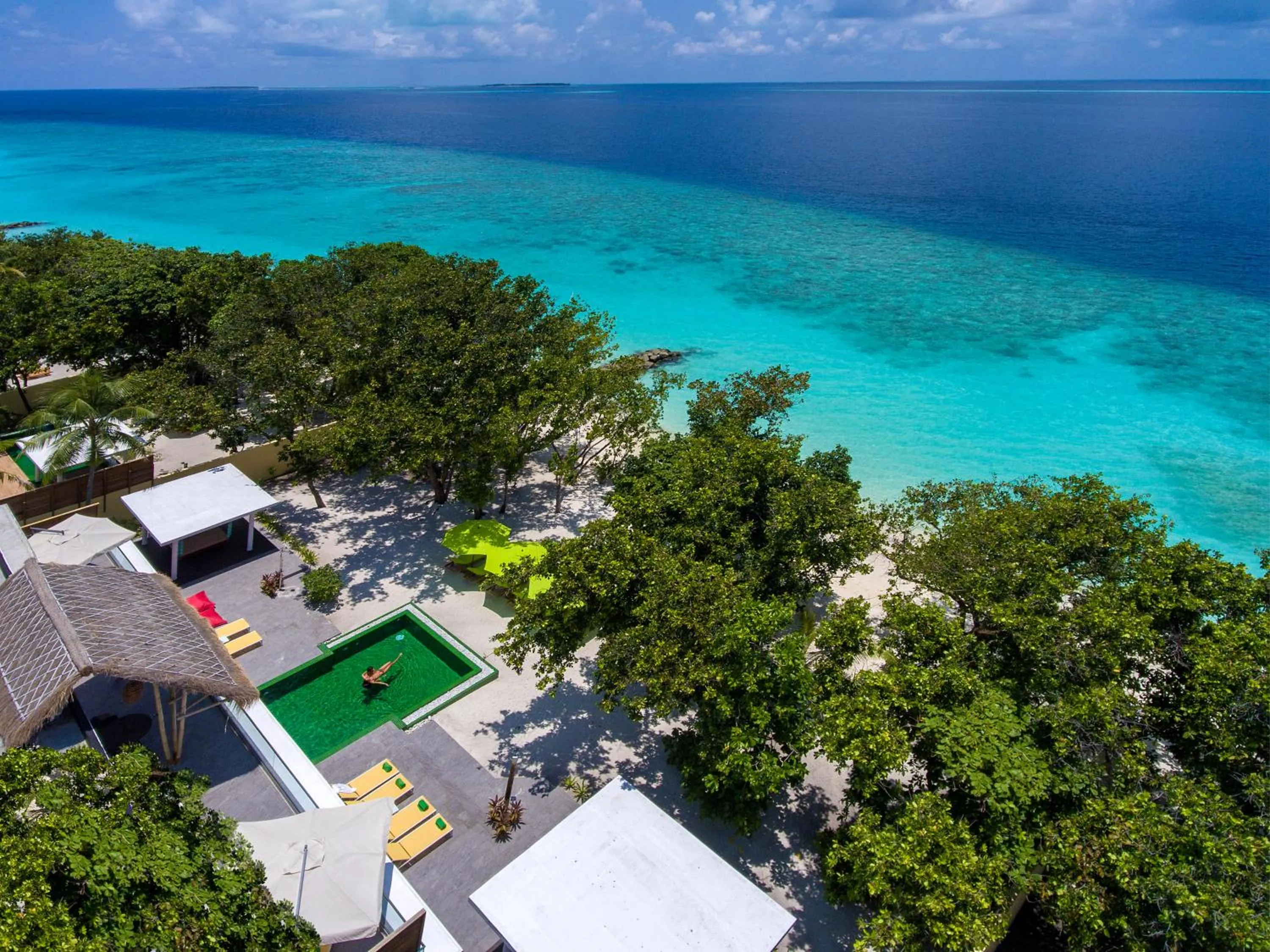 Bird's eye view in Emerald Maldives Resort & Spa-Deluxe All Inclusive