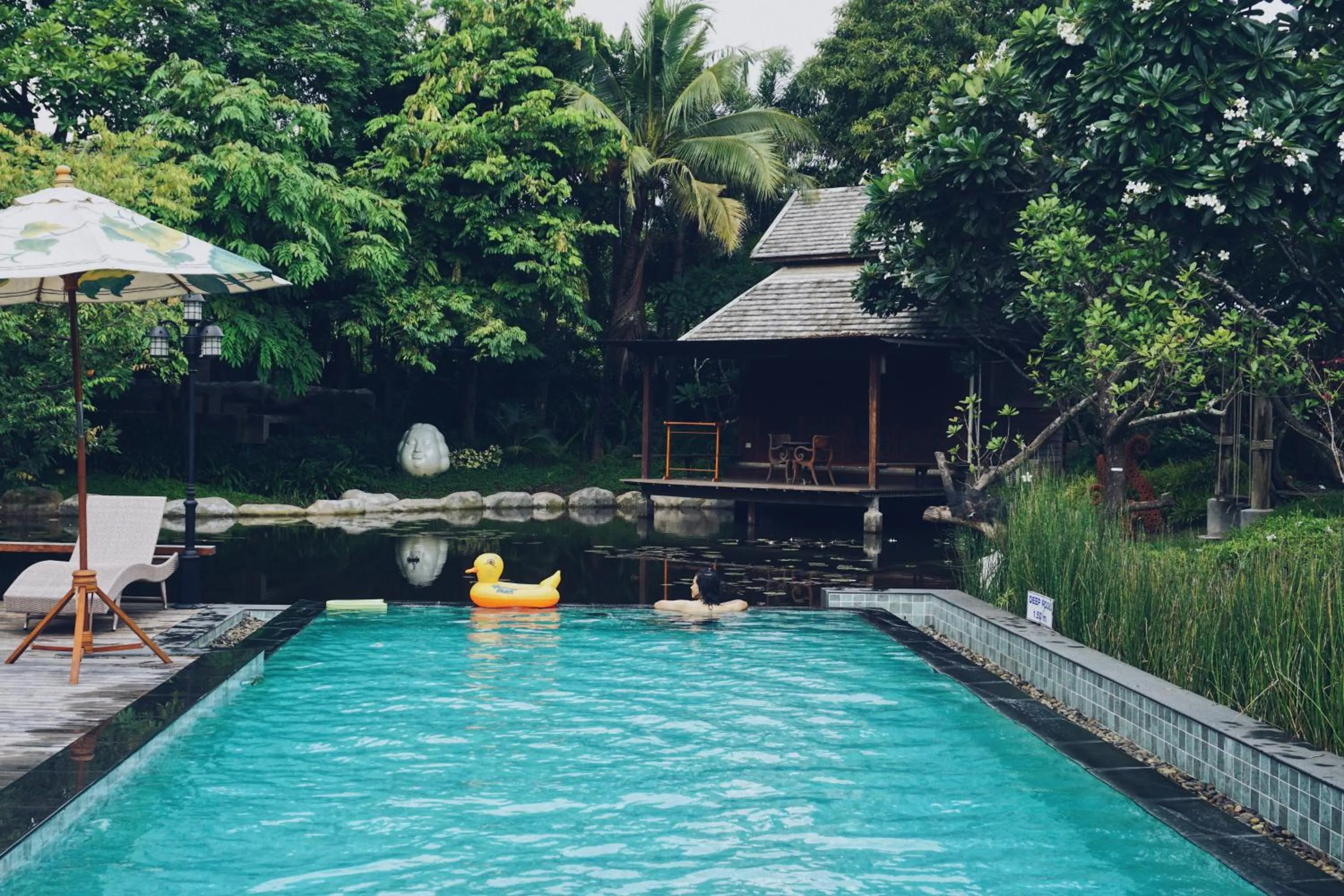 Swimming pool in Baansuwanburi - บ้านสุวรรณบุรี