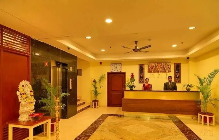 Staff in Dhanunjayas Luxury Hotel