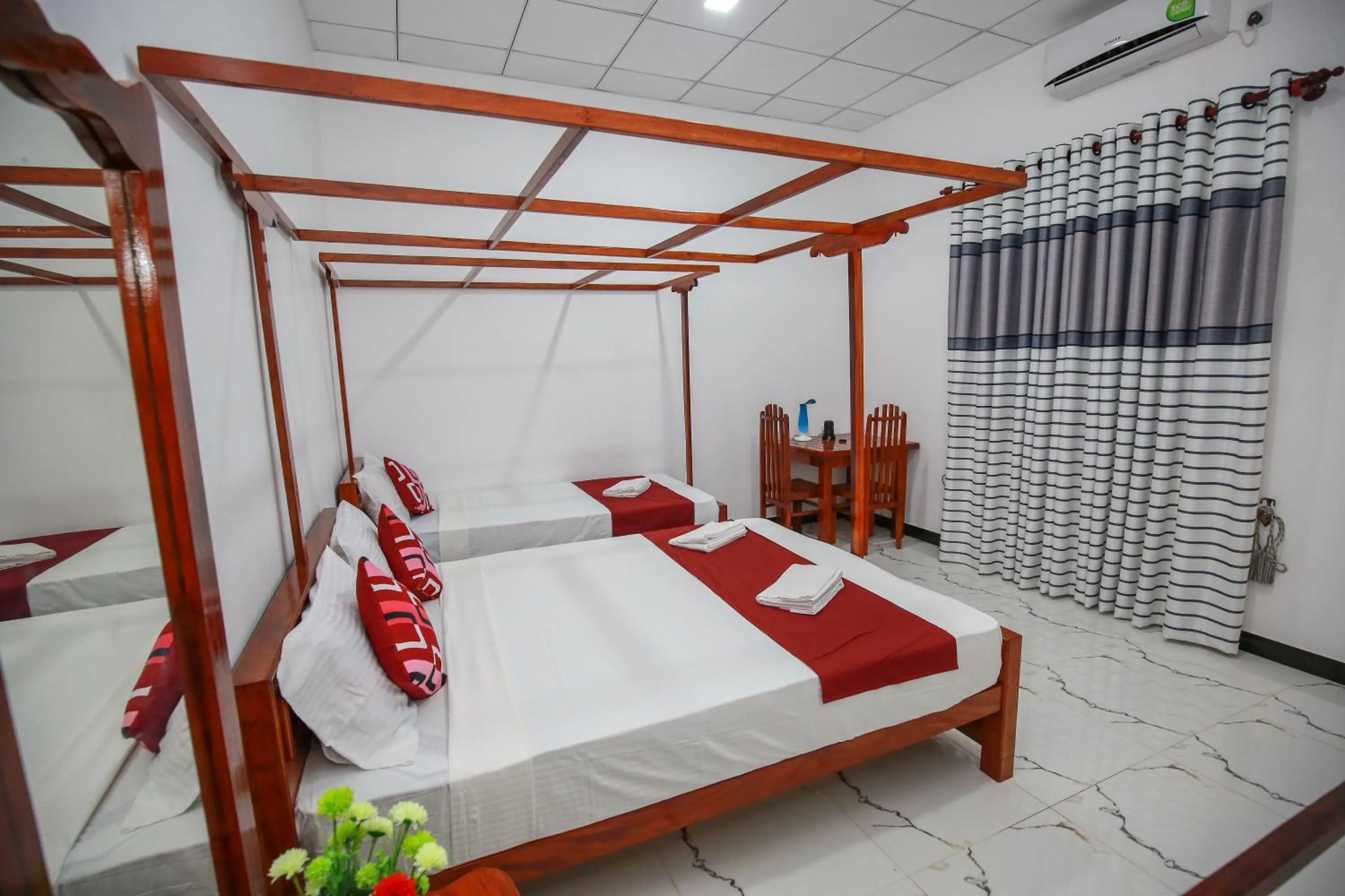 Bed in Nehansa Resort and safari