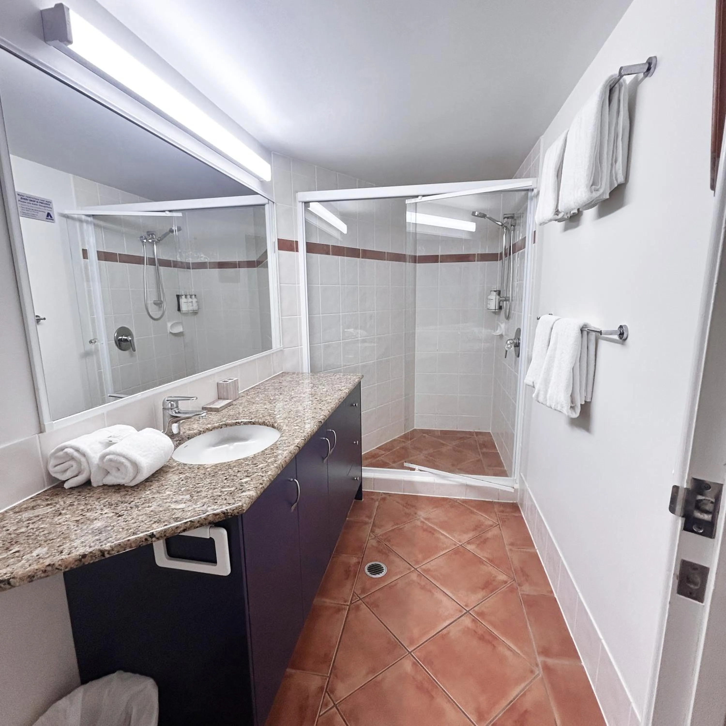 Shower in Whalewatch Ocean Beach Resort