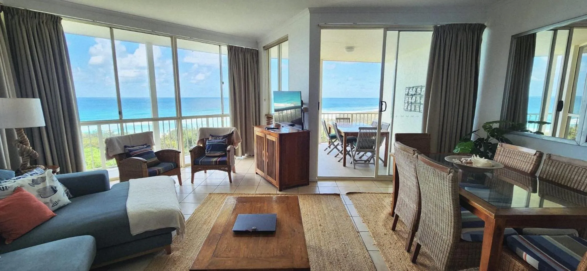 Seating area in Whalewatch Ocean Beach Resort