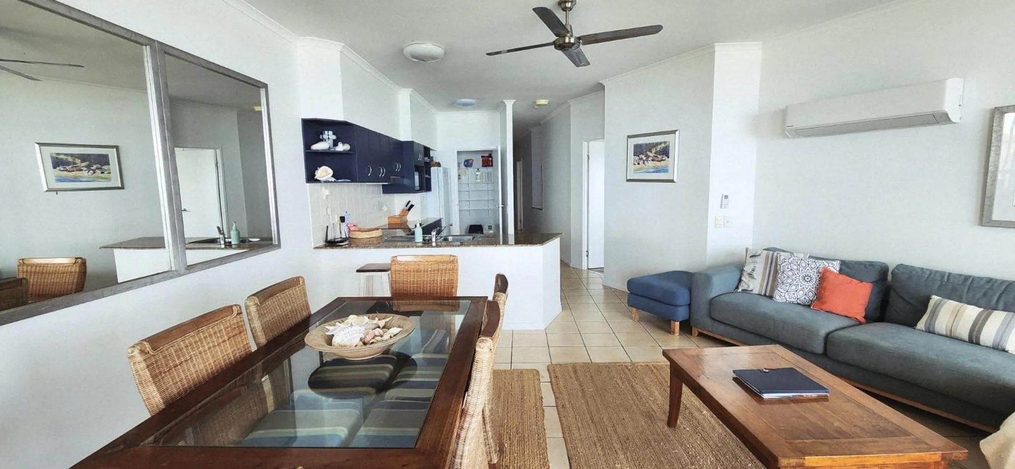 Living room in Whalewatch Ocean Beach Resort