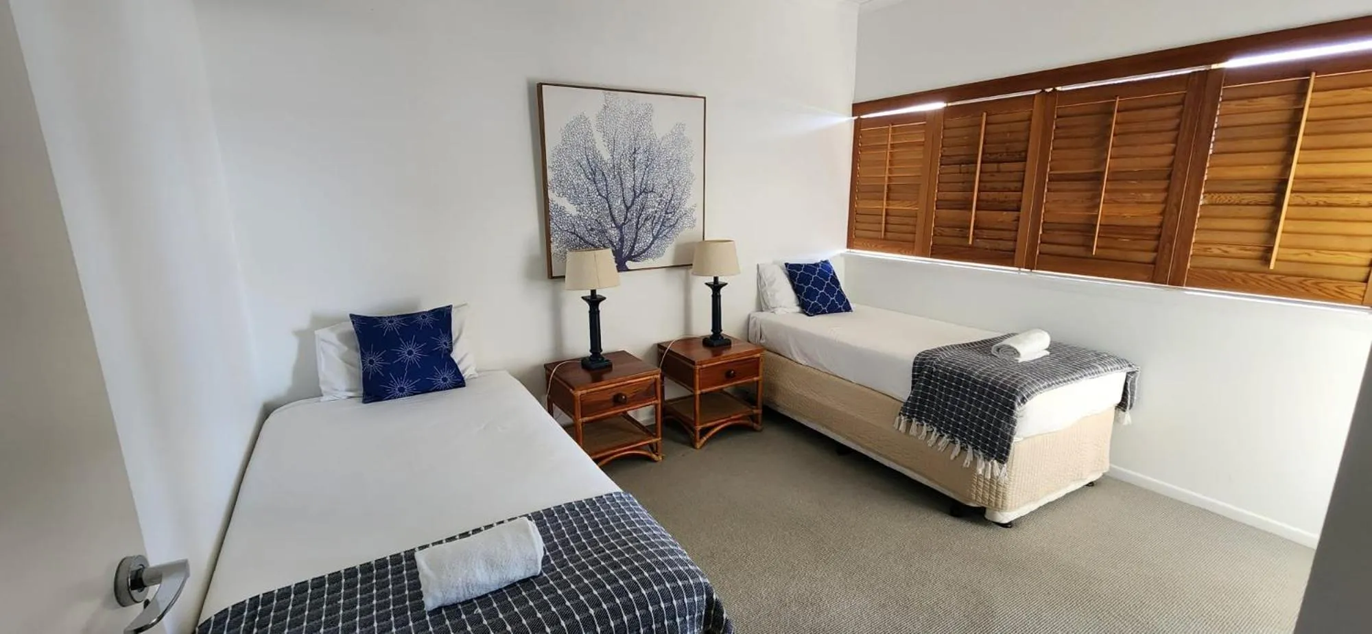 Bed in Whalewatch Ocean Beach Resort