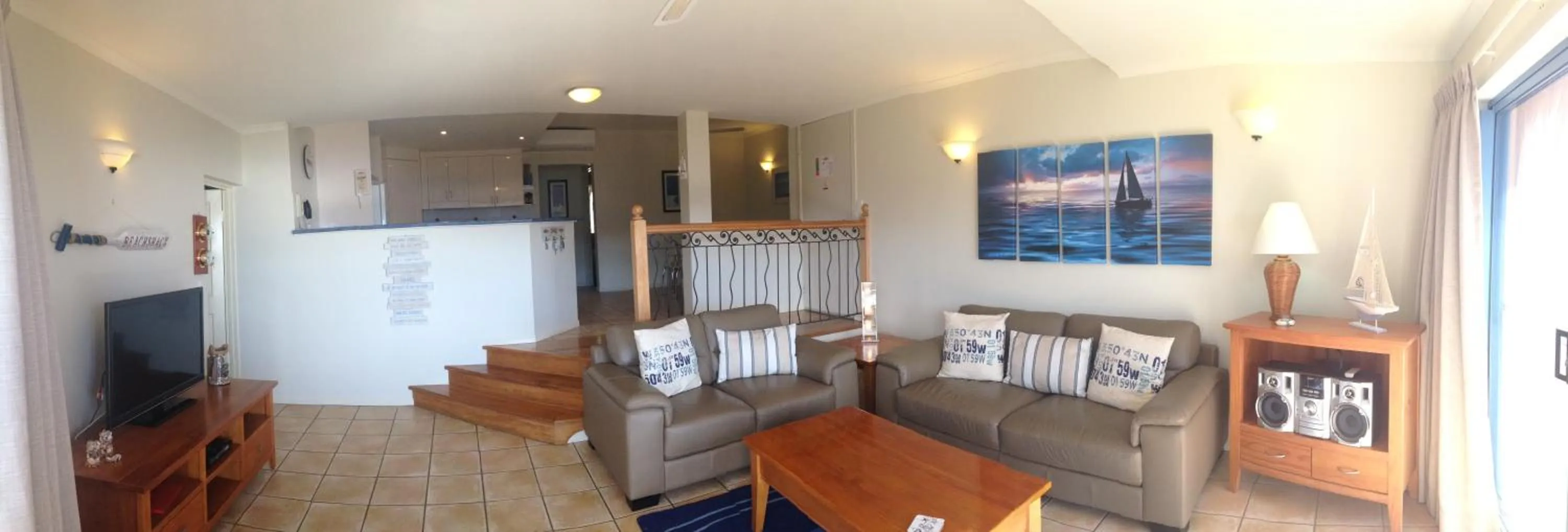 Living room in Sea Star Apartments