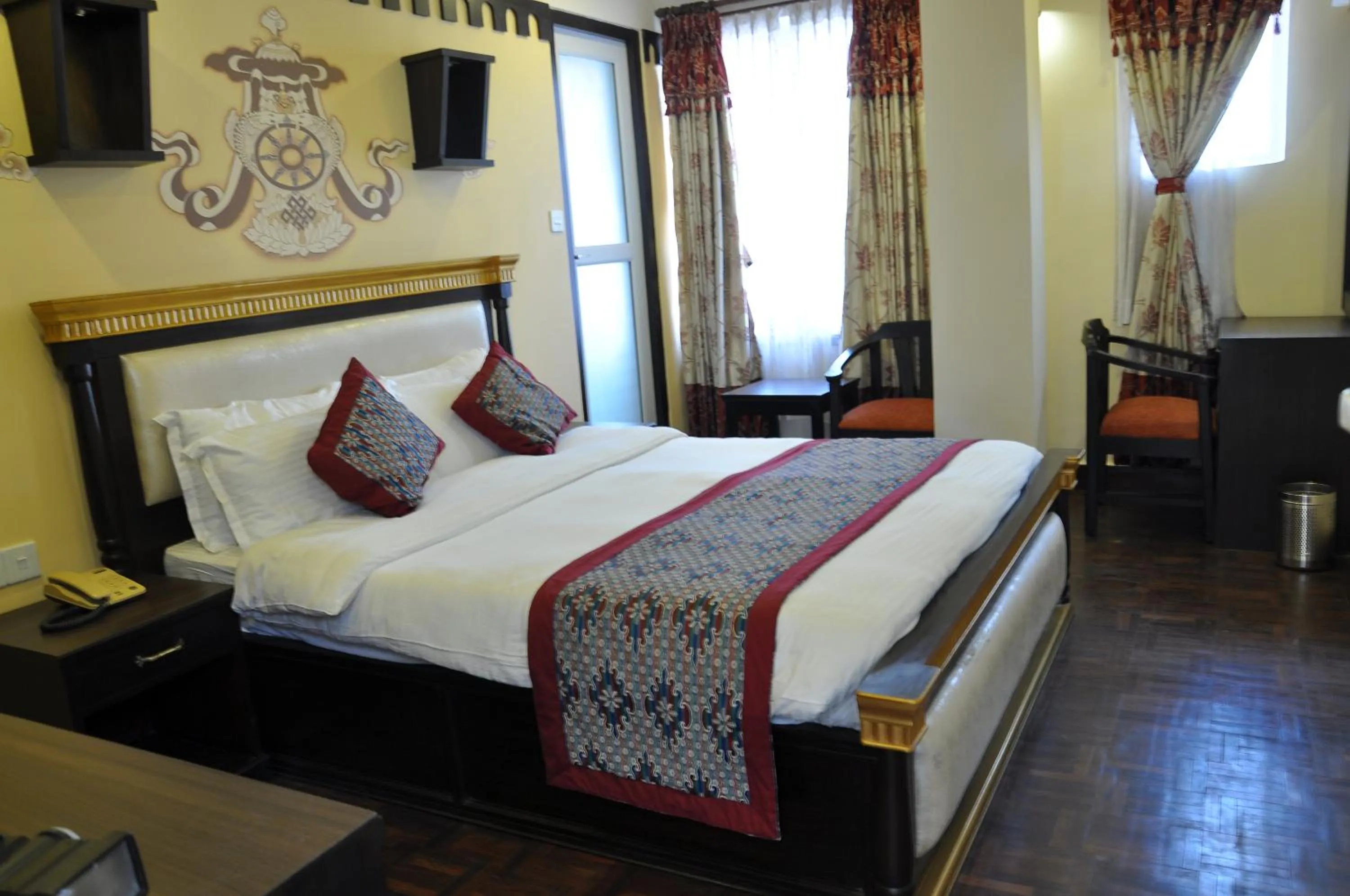 Bed in Hotel Encounter Nepal & Spa