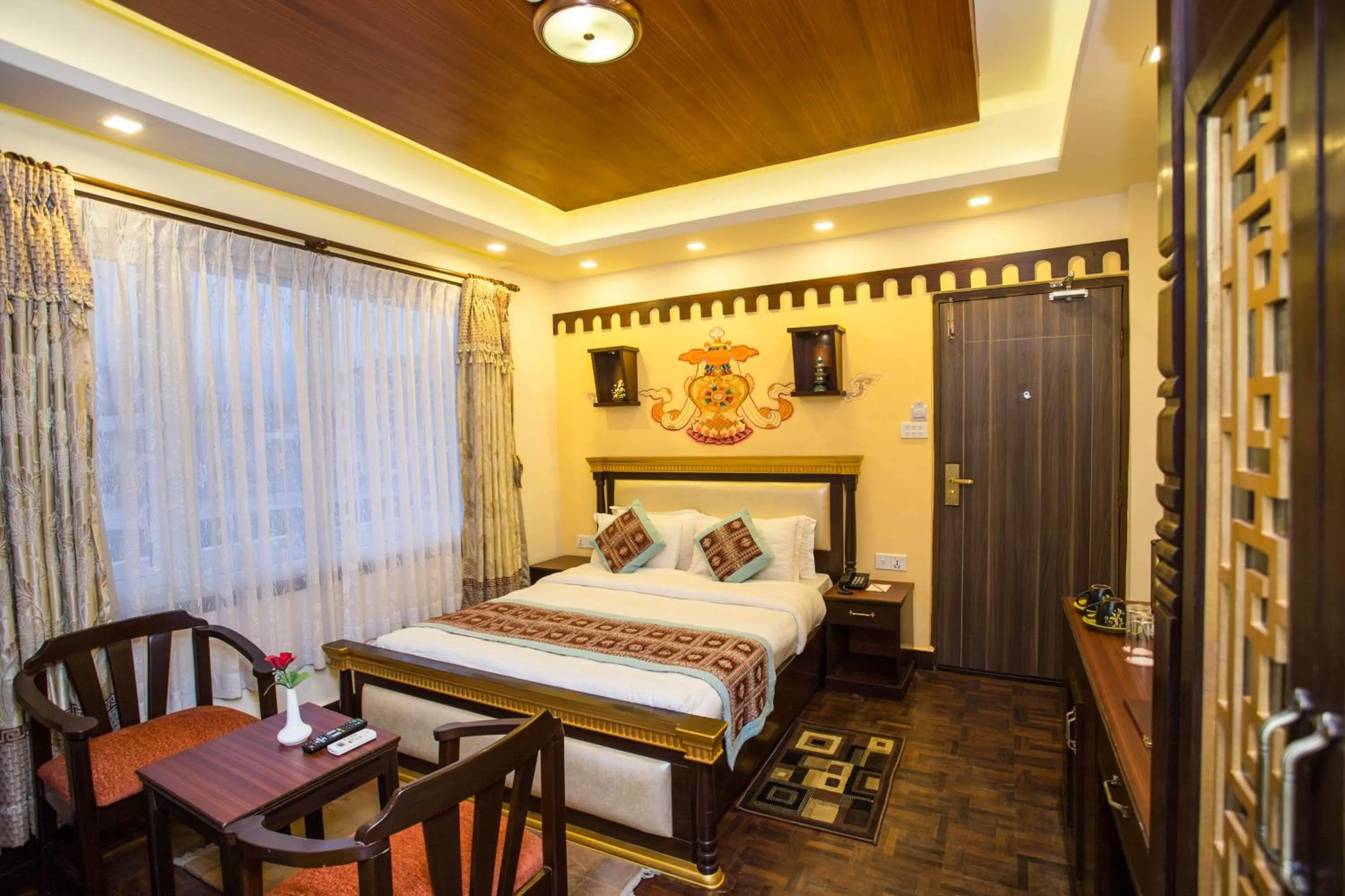 Bedroom, Bed in Hotel Encounter Nepal & Spa